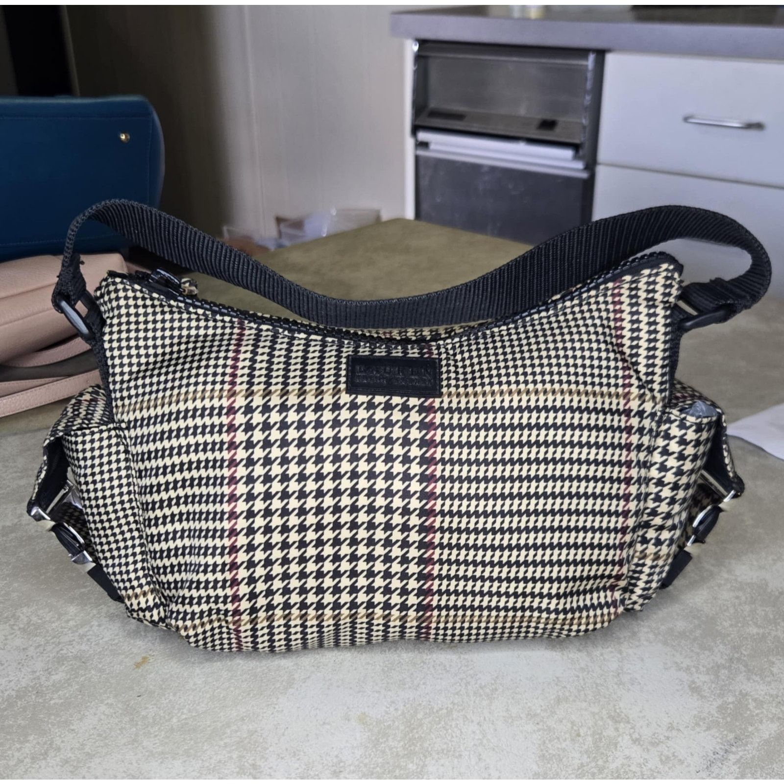 Ralph Lauren Vintage Ralph Lauren Houndstooth plaid zip up purse Size ONE SIZE - 1 Thumbnail
