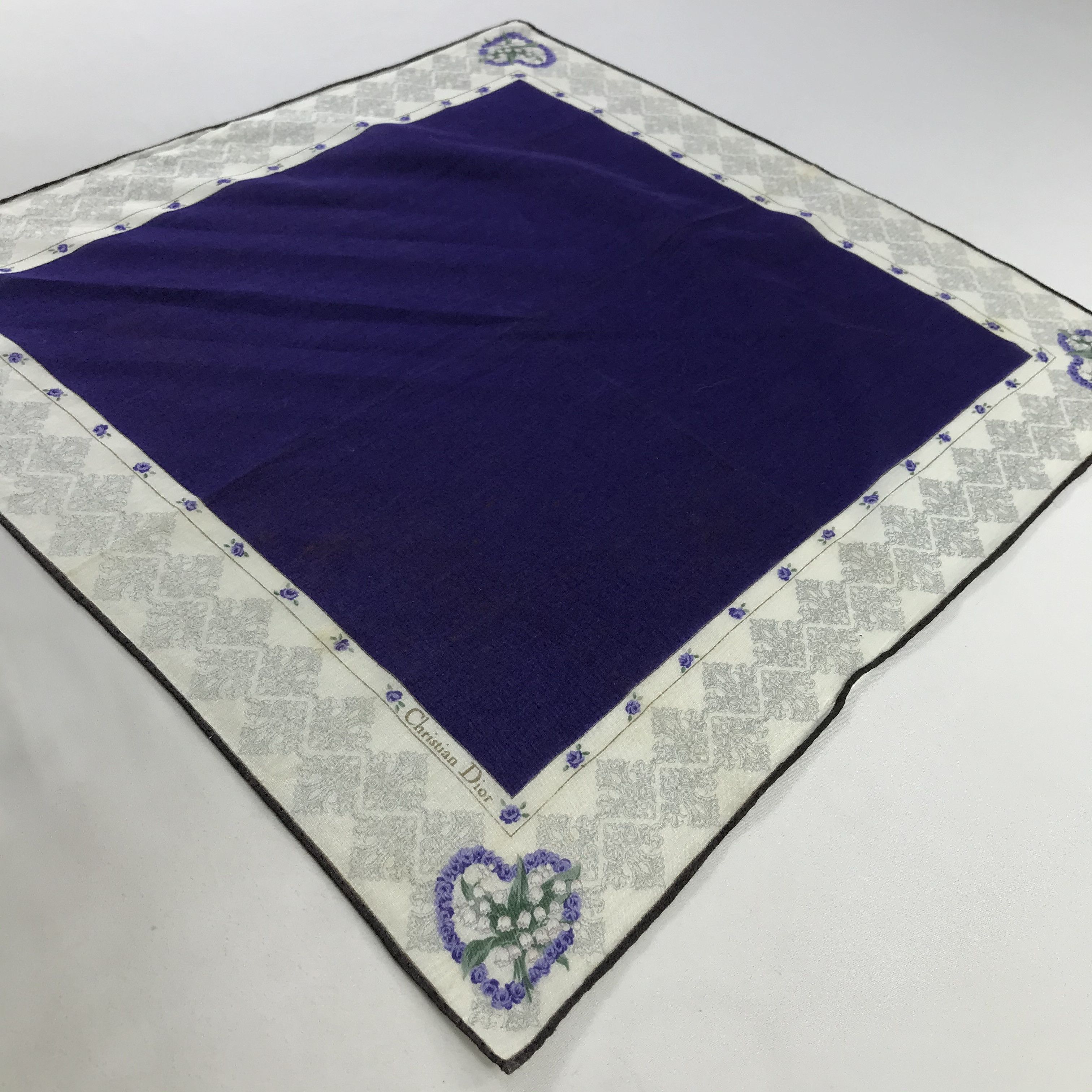 Christian Dior Monsieur × Vintage Christian Dior Bandana / Handkerchief / Neckerchief - S1077 Size ONE SIZE - 2 Thumbnail