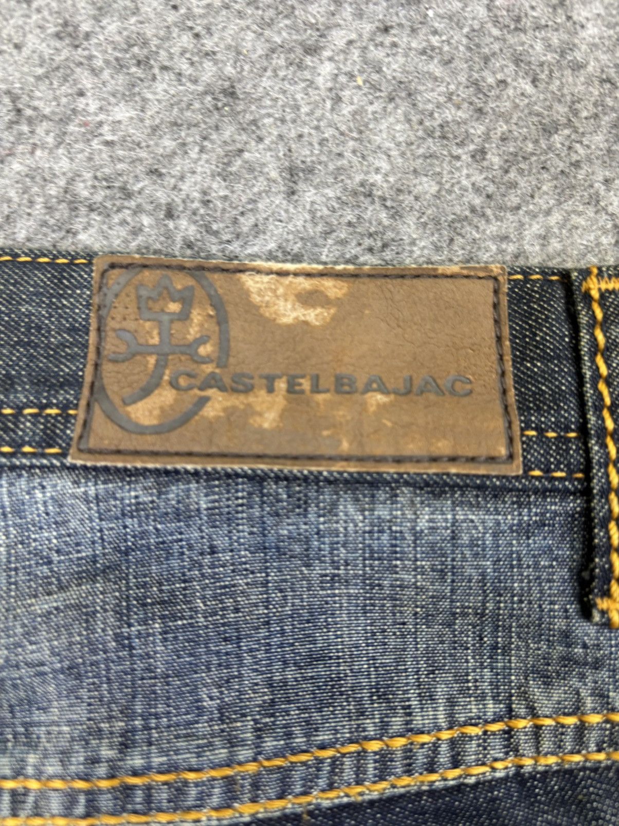 Jean Charles De Castelbajac Archival CASTELBAJAC Mammoth Patch Logo Stretchy Denim F889 Size US 34 / EU 50 - 11 Thumbnail
