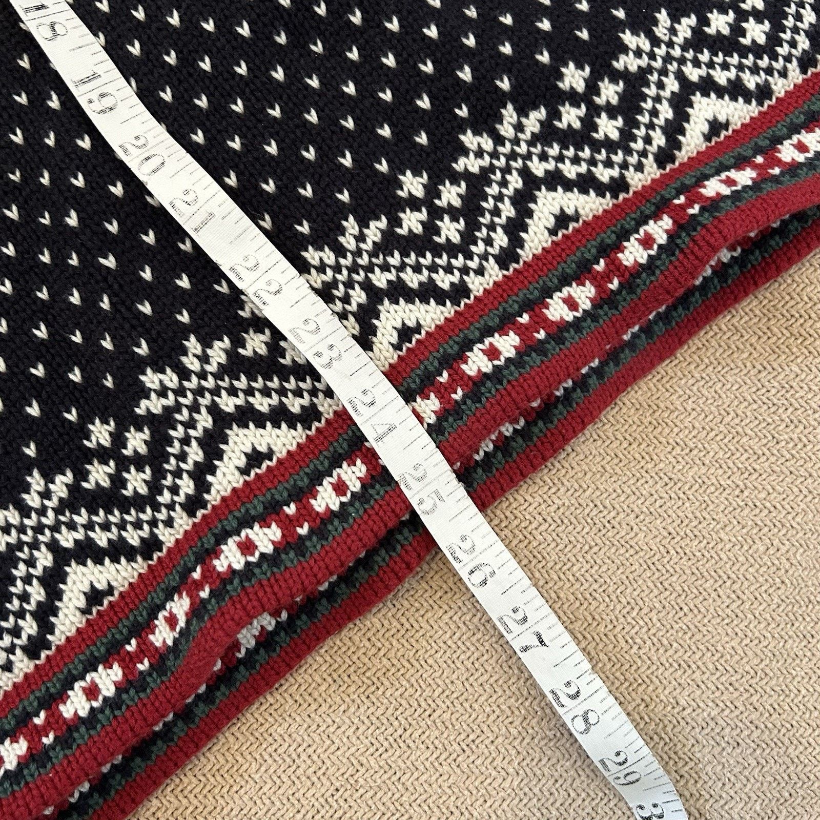 L.L. Bean Fair Isle Snowflake Heavy Knit Henley Button Sweater XL Size XL / US 12-14 / IT 48-50 - 5 Thumbnail