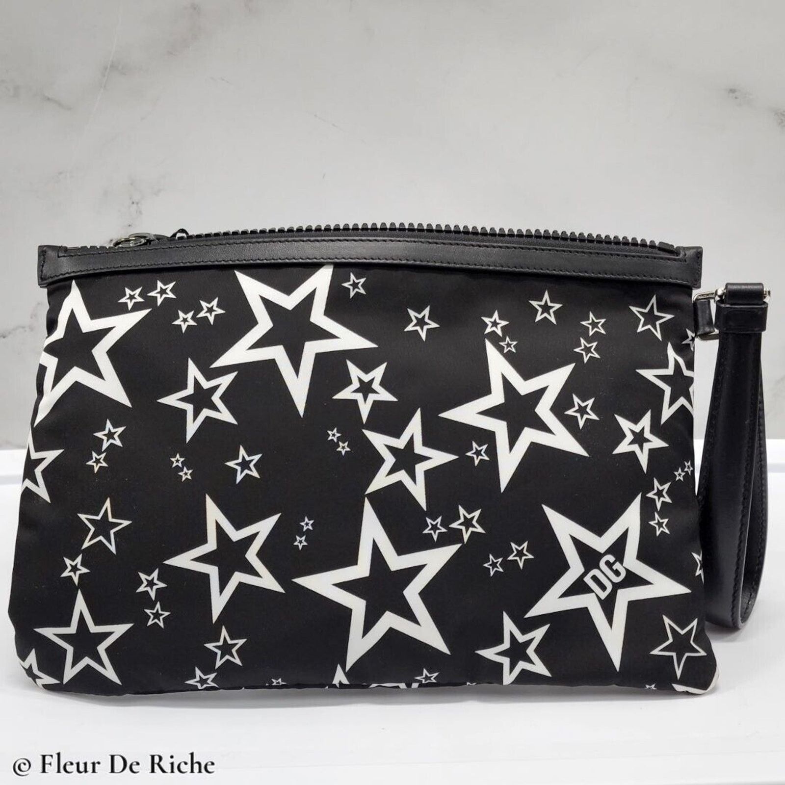 Dolce & Gabbana Dolce & Gabbana Millennials Star Wristlet / Clutch Black Size ONE SIZE - 5 Thumbnail