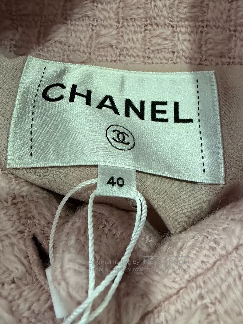 Chanel Chanel Nude pink waffle jacket Size S / US 4 / IT 40 - 3 Thumbnail