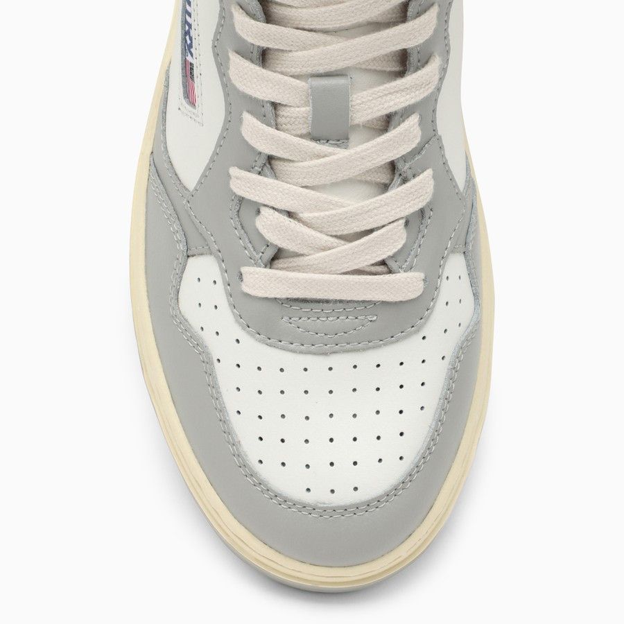 AUTRY o1d2blof0824 Leather Sneakers in White & Light Grey Size US 6 / IT 36 - 3 Thumbnail