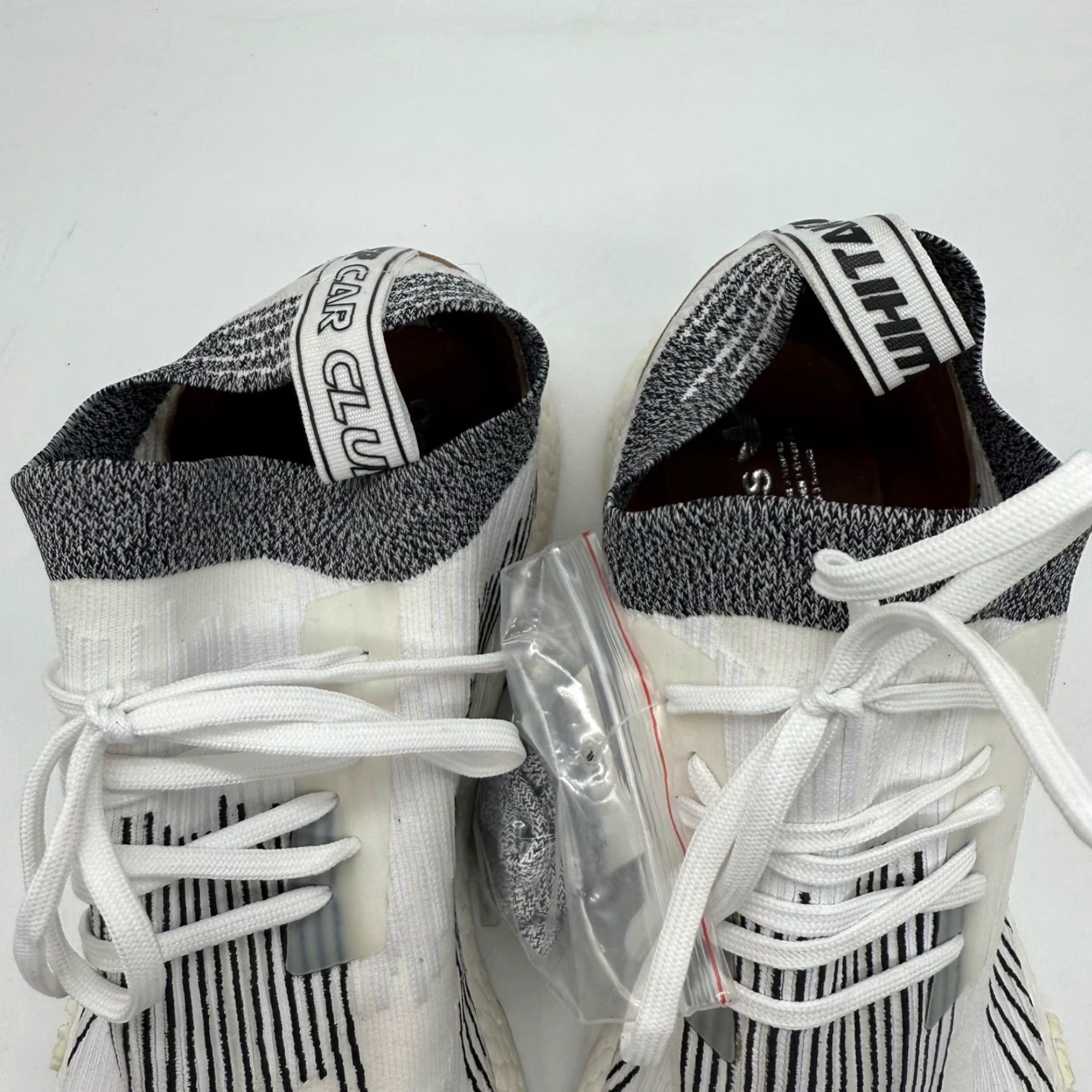 Adidas Adidas Mens White X NMD Racer Sneakers Lace Up Sz 11.5 Monaco White Sneakers Mens Shoes Size US 12 / EU 45 - 3 Thumbnail