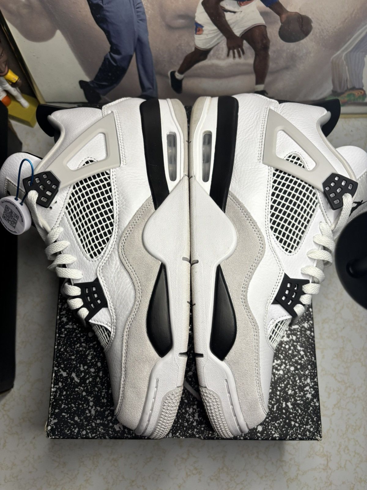 Jordan Brand Jordan Retro 4 ‘Military black’ Size US 13 / EU 46 - 4 Thumbnail