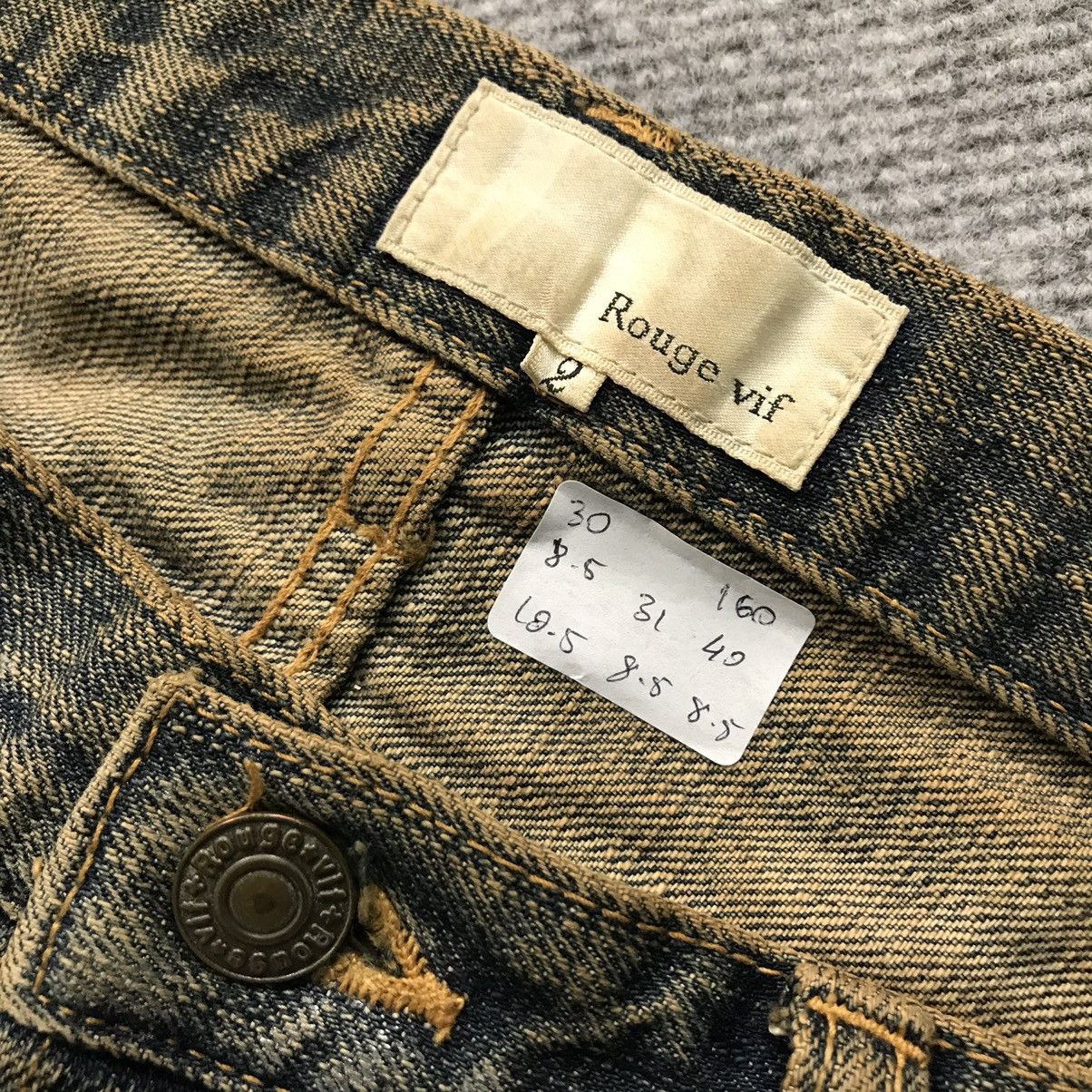 Designer × Japanese Brand RUSTY💀ROUGE VIF MADE IN JAPAN DENIM RUSTY JEANS PANTS Size US 30 / EU 46 - 16 Thumbnail