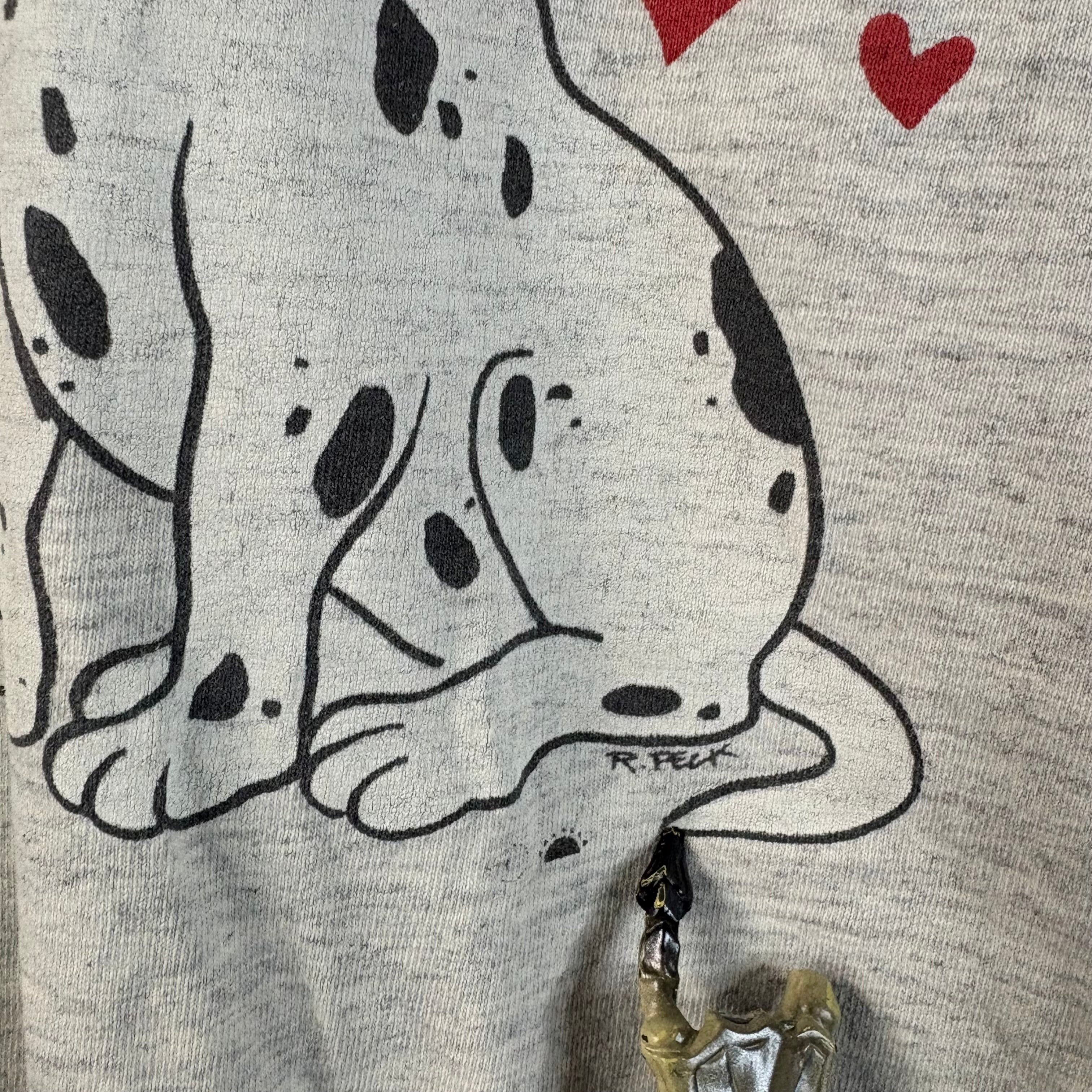 Vintage Vintage 90s " Puppy Love" Tee Size Large Size US L / EU 52-54 / 3 - 4 Thumbnail