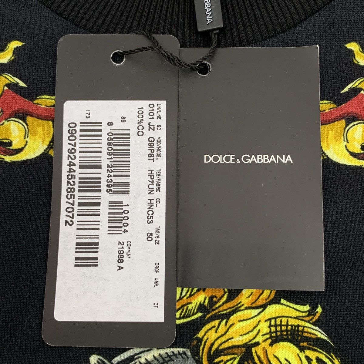 Dolce & Gabbana Dolce Gabbana Knight Court Long Sleeve Sweatshirt K26WX Size US L / EU 52-54 / 3 - 6 Thumbnail