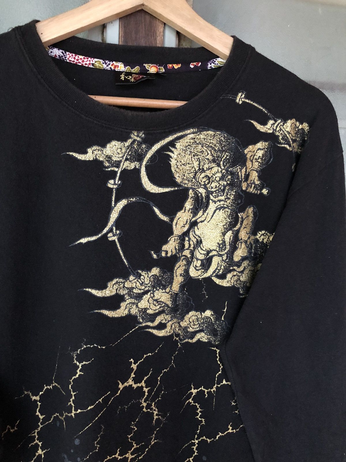Bullet Noise Vintage Bullet Noise Sukajan Devil Long Sleeve Tee Size US XL / EU 56 / 4 - 8 Thumbnail