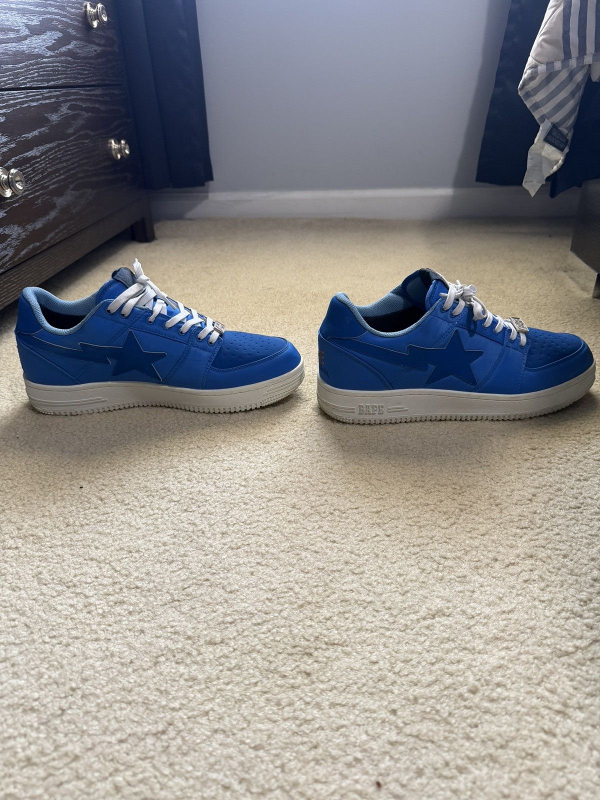 Bape Stash x Bapesta low M2 ‘Blue’ Size US 13 / EU 46 - 3 Thumbnail