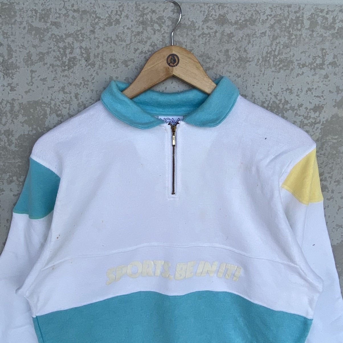 Other Vintage NCAA Quartz Zip Sweatshirt Blue/White PulloverSize M Size M / US 6-8 / IT 42-44 - 4 Thumbnail