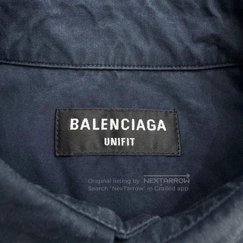 Balenciaga Balenciaga Paneled Distressed Long Sleeve Shirt. Size US XS / EU 42 / 0 - 3 Thumbnail