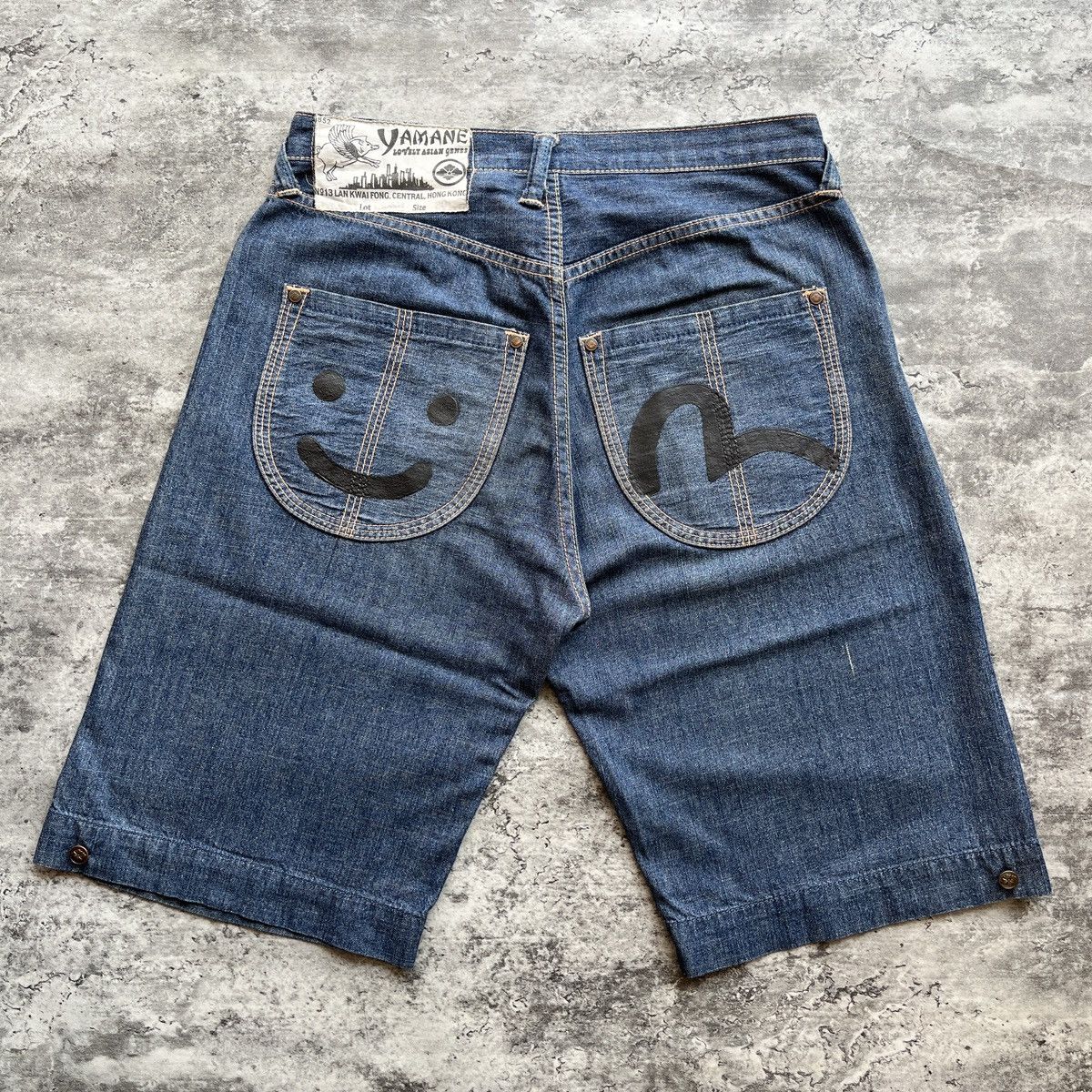 Evisu × Japanese Brand Evisu Yamane Seagull Smile Jorts Size US 30 / EU 46 - 1 Thumbnail