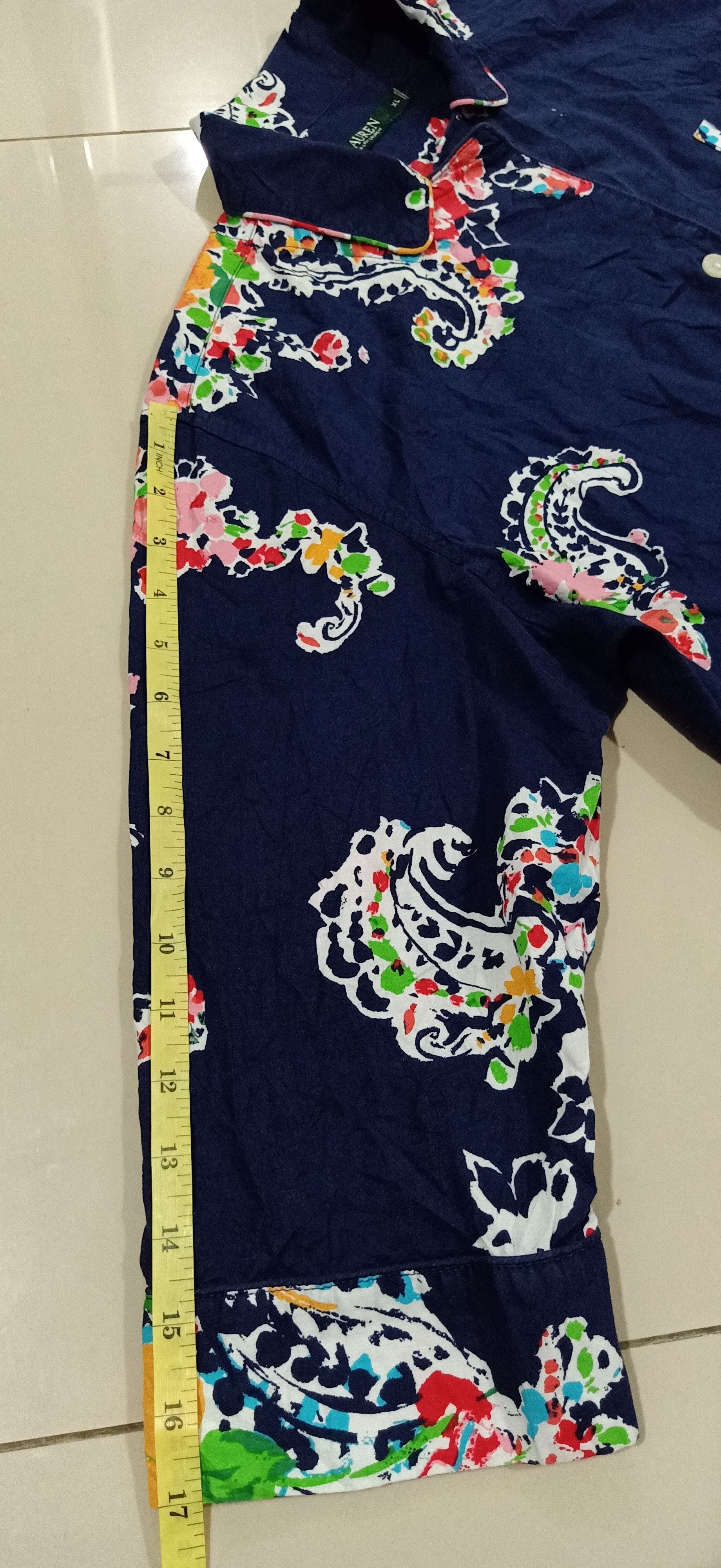 Japanese Brand × Lauren Ralph Lauren × Ralph Lauren Rare Lauren Ralph Lauren Single Pocket Flower Art Design Size US L / EU 52-54 / 3 - 12 Thumbnail