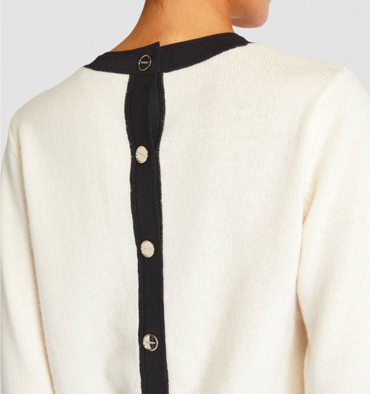 Designer × Sandro Sandro oldmoney style wool + cashmere blend sweater Size S / US 4 / IT 40 - 3 Thumbnail