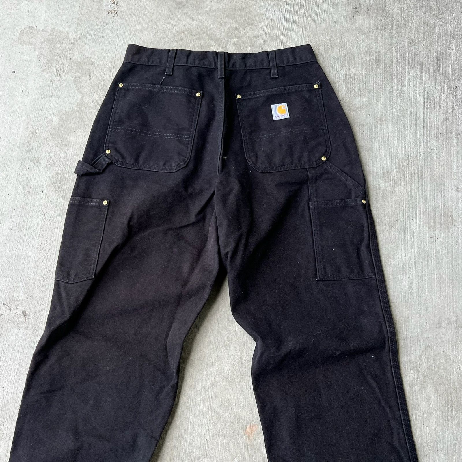 Carhartt × Vintage Carhartt black double knee work wear carpenter pants Size US 31 - 5 Thumbnail
