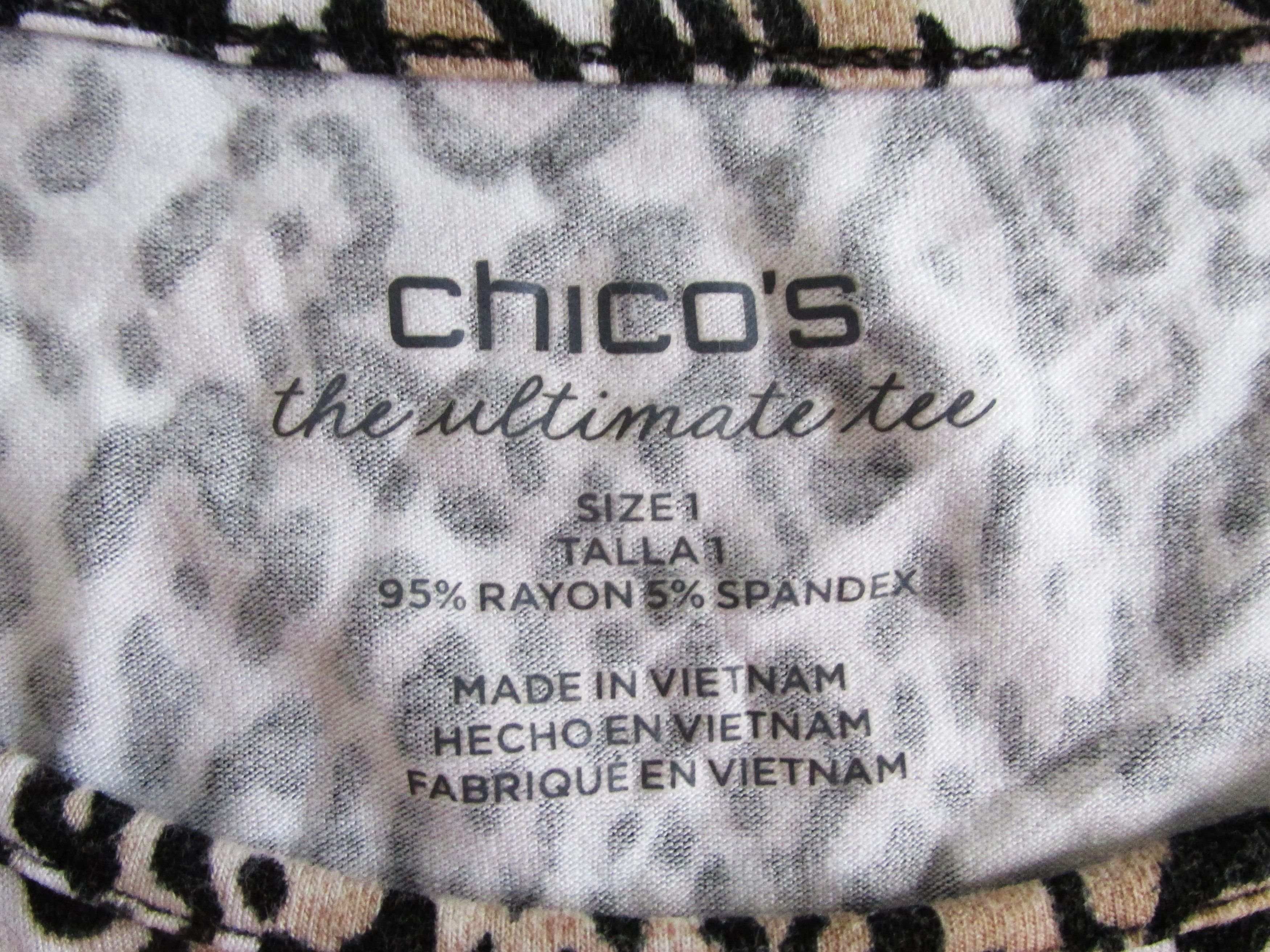 Chicos Chico's Women's Knit Tops Size 1 (Medium) Size M / US 6-8 / IT 42-44 - 2 Thumbnail