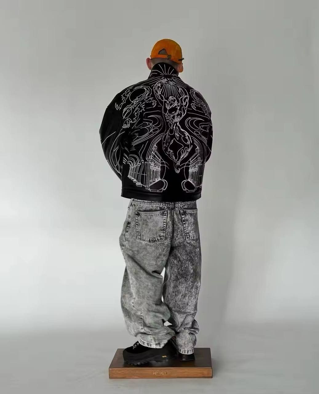 Japanese Brand × Vintage shortened leather jacket with design (faux leather) Size US M / EU 48-50 / 2 - 3 Thumbnail
