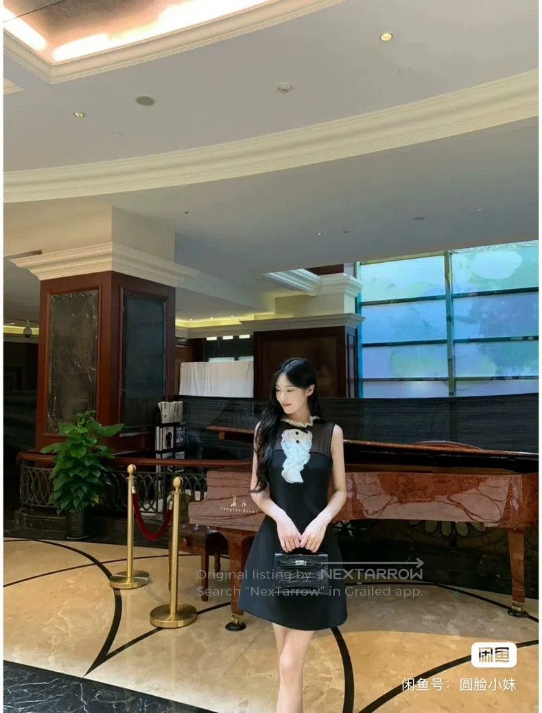 Miu Miu Miu Miu 44 Black vest dress Size XL / US 12-14 / IT 48-50 - 5 Thumbnail