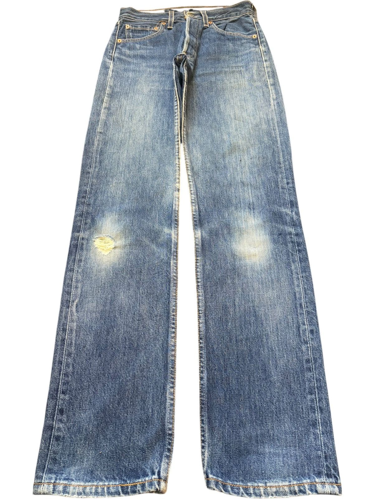 Levi's Vintage 90s Levis 501 Faded Wash Distressed Jeans Size US 26 / EU 42 - 1 Thumbnail