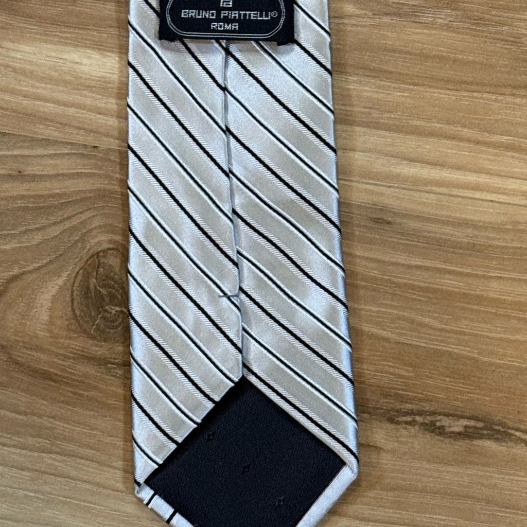 No Fear Bruno Piattelli Men’s Silk Stripe Tie 3.5” Size 26 - 2 Thumbnail