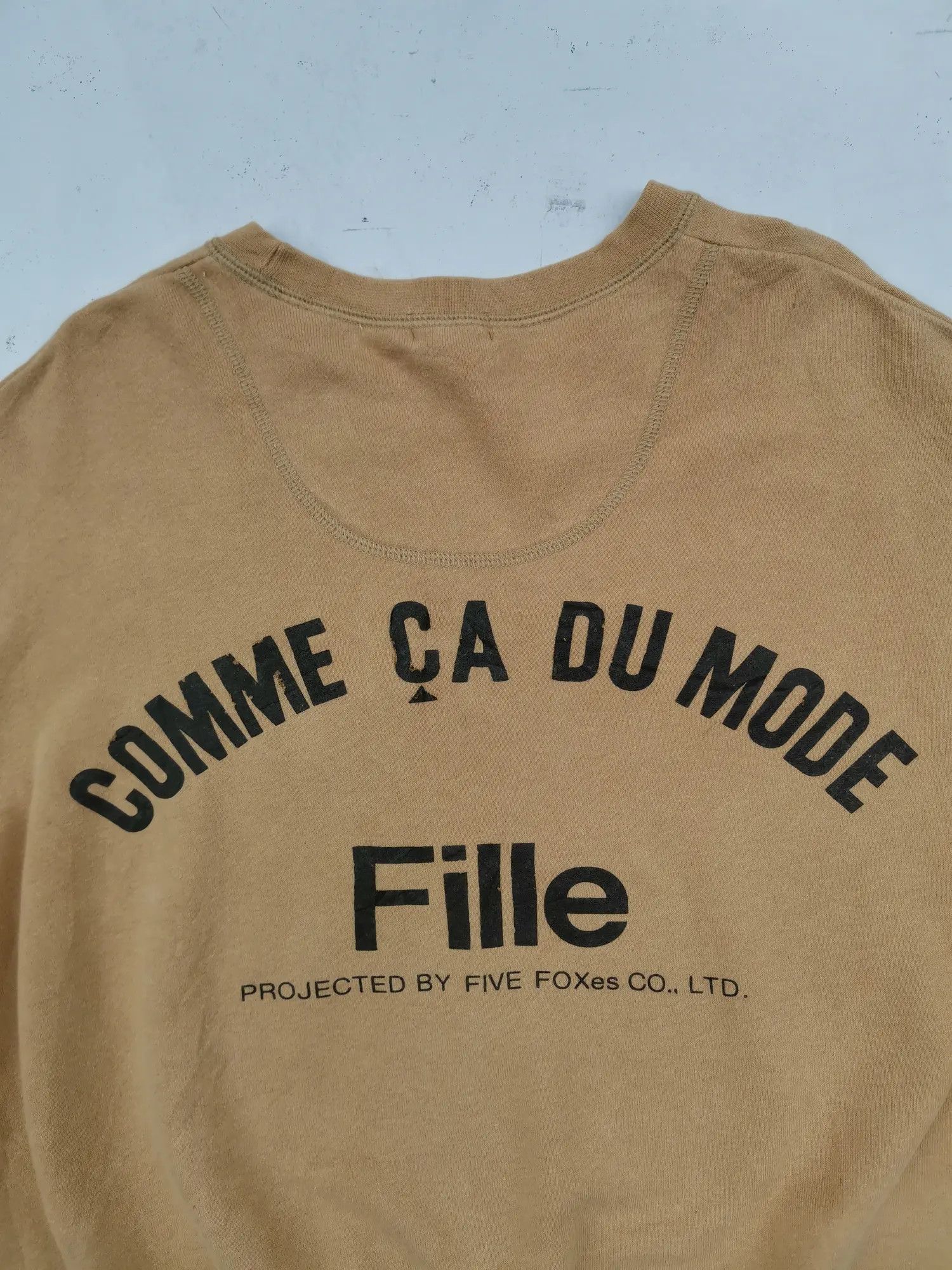 Japanese Brand Comme Ca Du Mode Fille Big Logo Sweatshirt Size US L / EU 52-54 / 3 - 4 Thumbnail