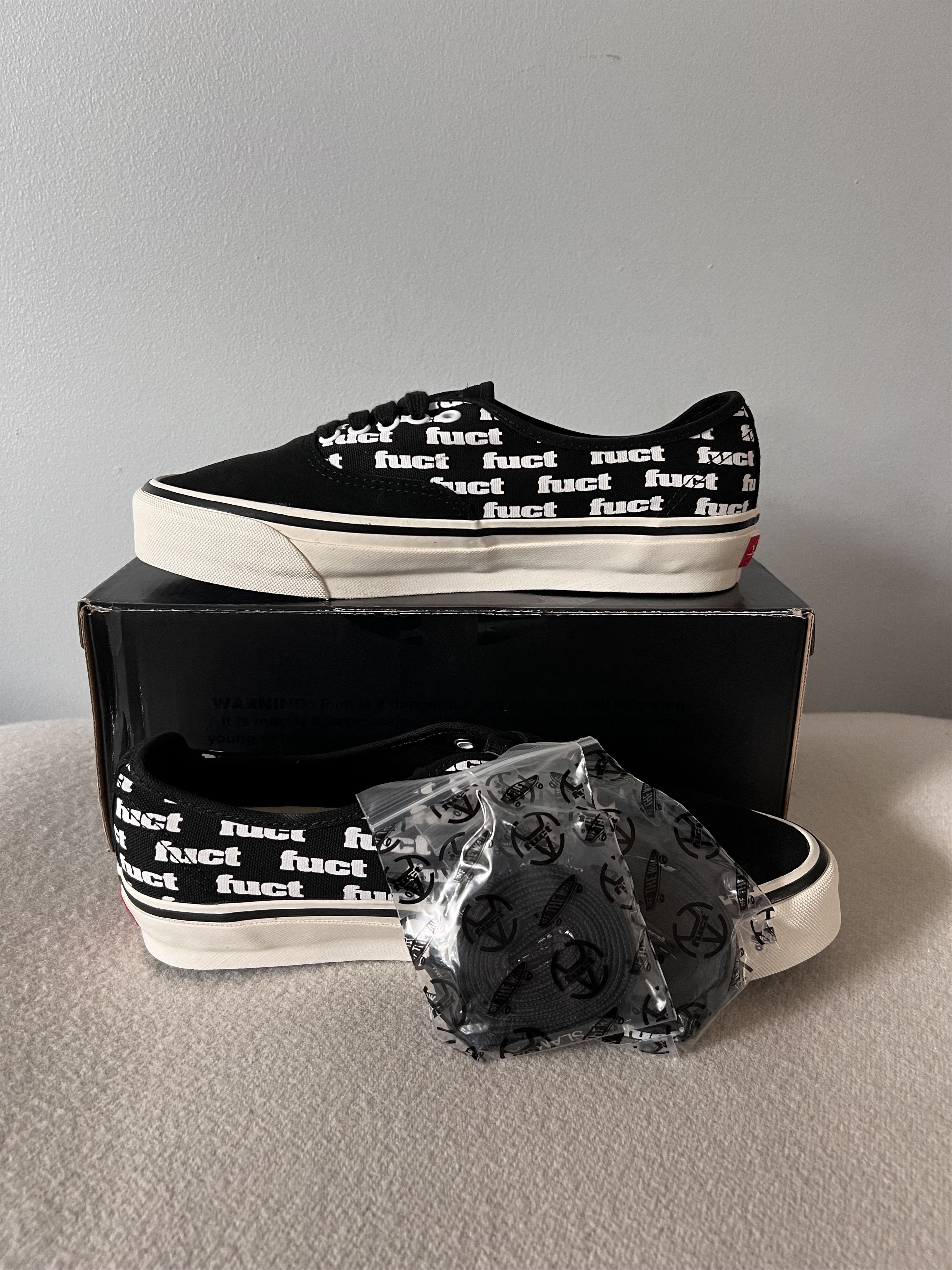 FUCT × Slam Jam × Vans Fuct Vans Lx Authentic Reissue 44 in Black Size US 8.5 / EU 41-42 - 3 Thumbnail