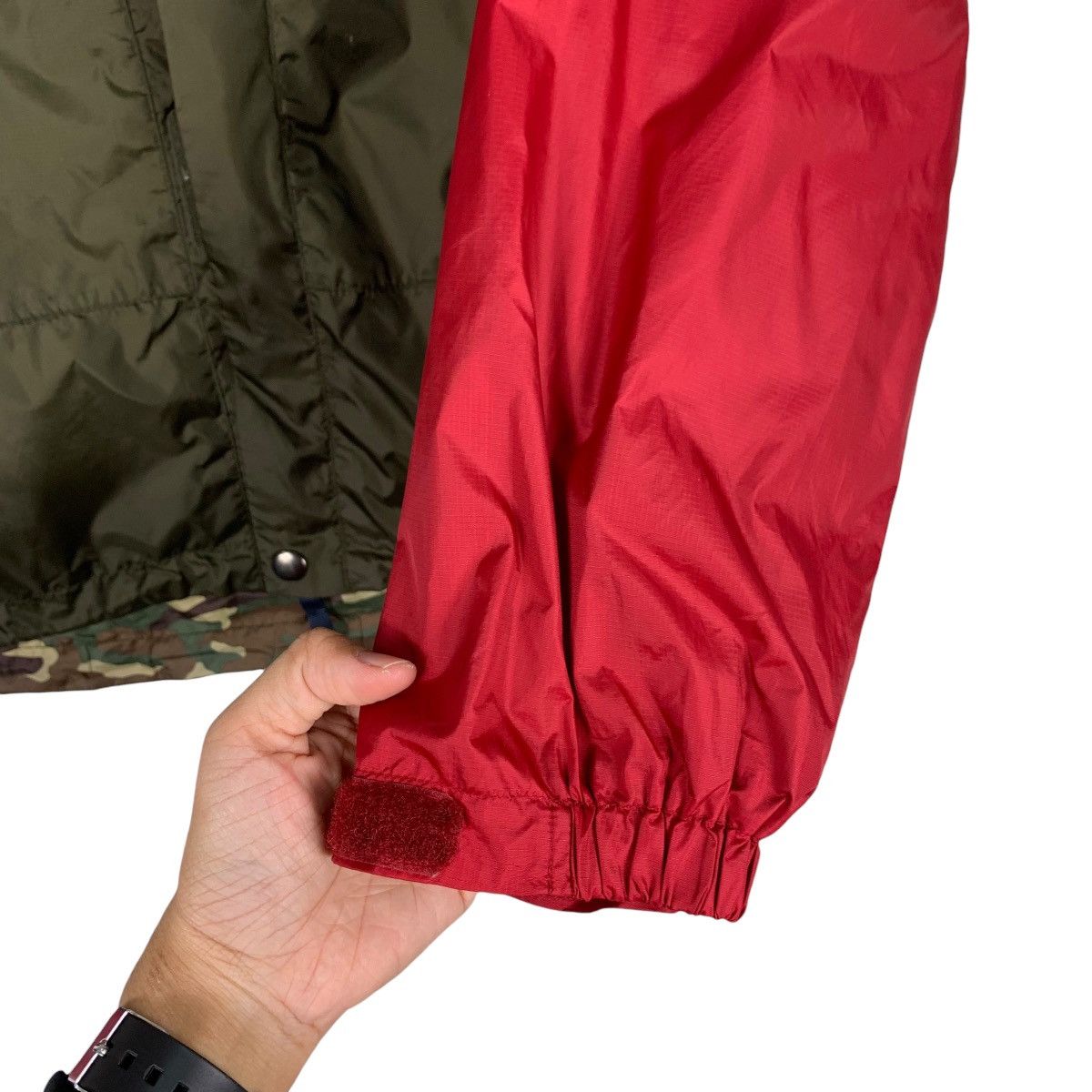 Japanese Brand STONEHEAD Colorblock Camo Lined Hoodie Jacket #0900-C40 Size US M / EU 48-50 / 2 - 15 Thumbnail