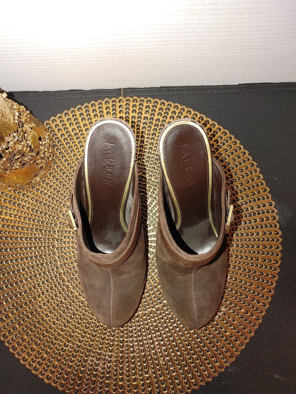 Ralph Lauren Ralph Lauren Yeva Suede Wedges Size 9.5M Size US 9.5 / IT 39.5 - 2 Thumbnail