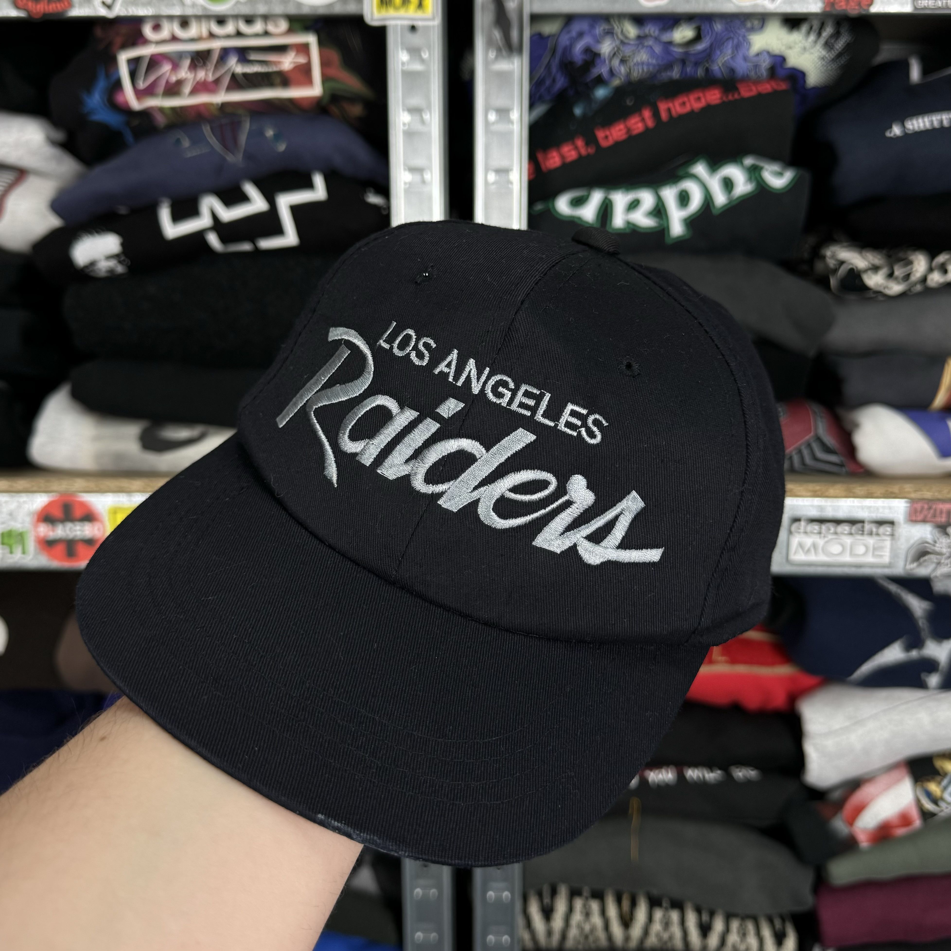 NFL × Streetwear × Vintage LOS ANGELES RAIDERS SINGLE LINE SCRIPT AMCAP ...