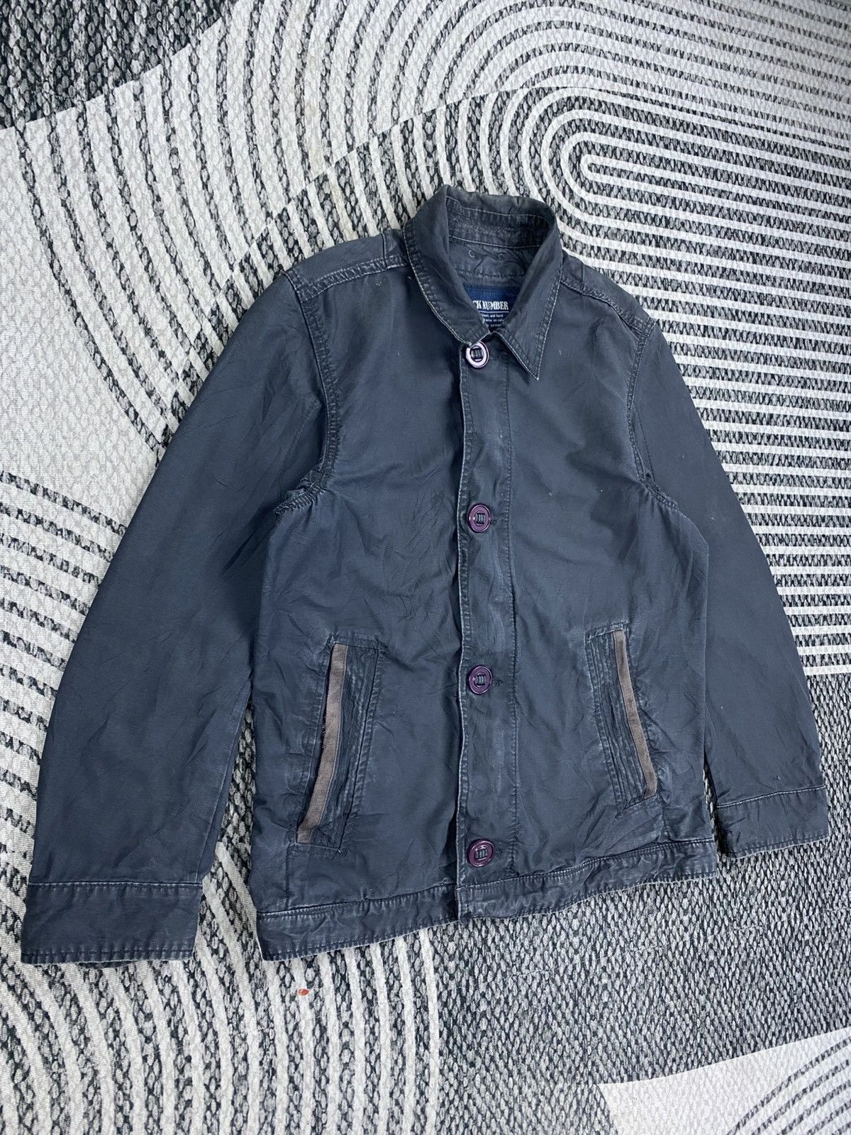 Hysteric Glamour Vintage Back Number Casual Button Zip-Up Jacket Size US M / EU 48-50 / 2 - 3 Thumbnail