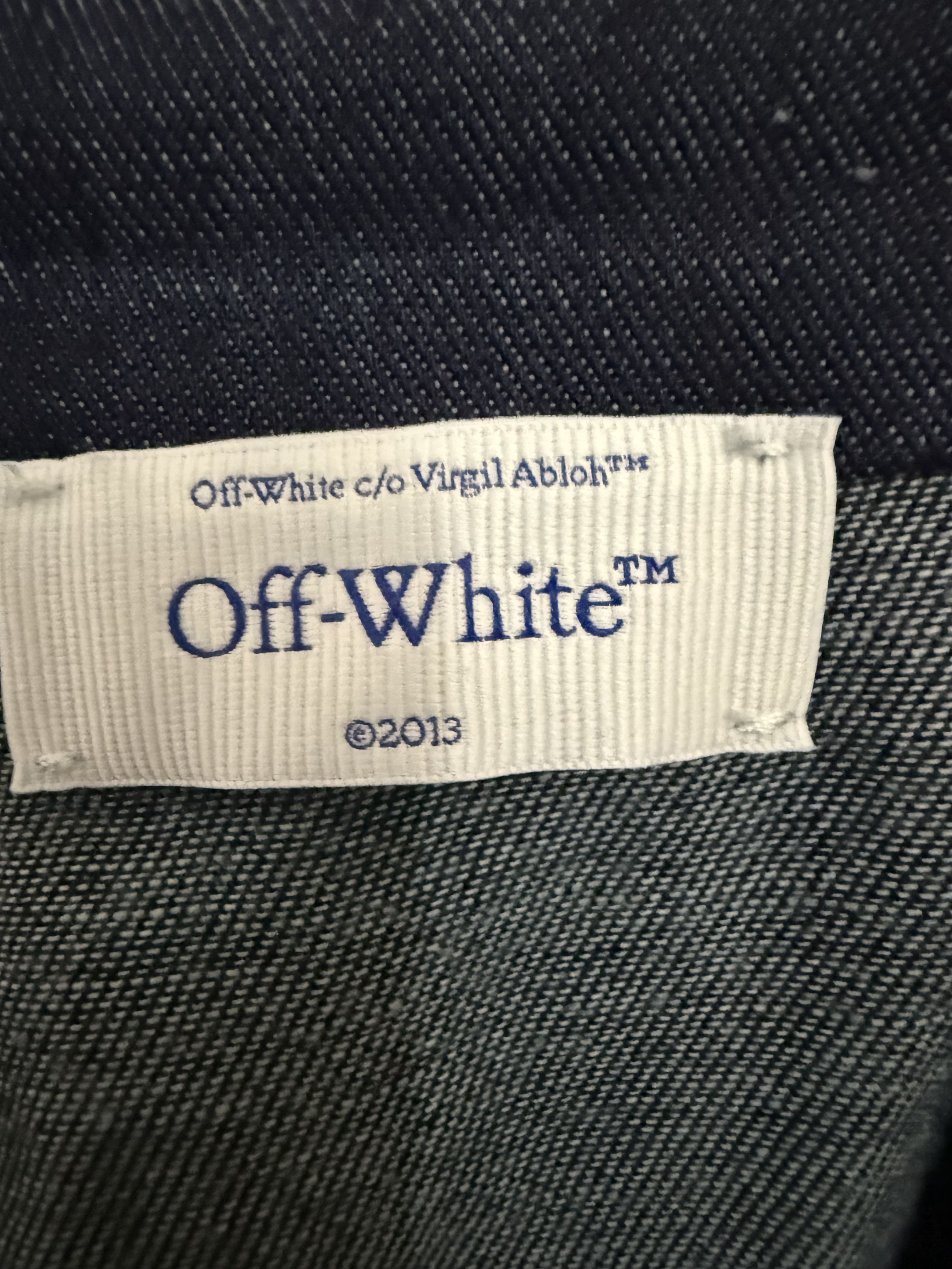 Off-White Runway Ss’23 Body Scan Jeanshemd Mit Kapuze In Blue Size US L / EU 52-54 / 3 - 7 Thumbnail