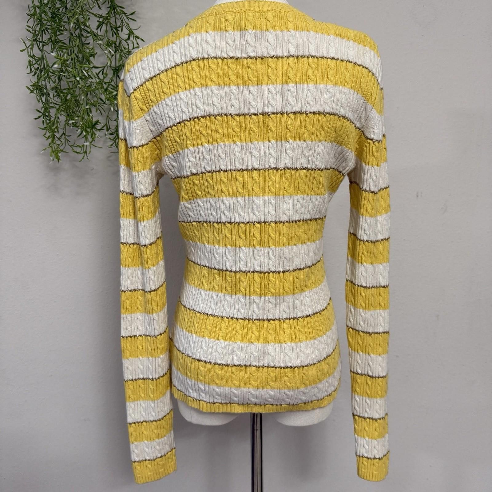 Tommy Hilfiger Tommy Striped Metallic Longsleeve Medium Size M / US 6-8 / IT 42-44 - 2 Thumbnail
