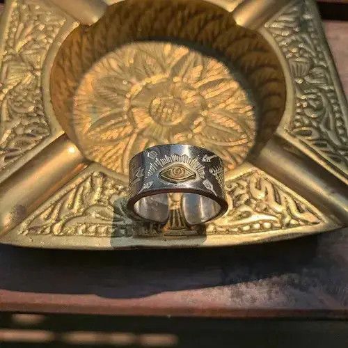 Jewelry × Vintage Eye Open Ring Size ONE SIZE - 2 Thumbnail