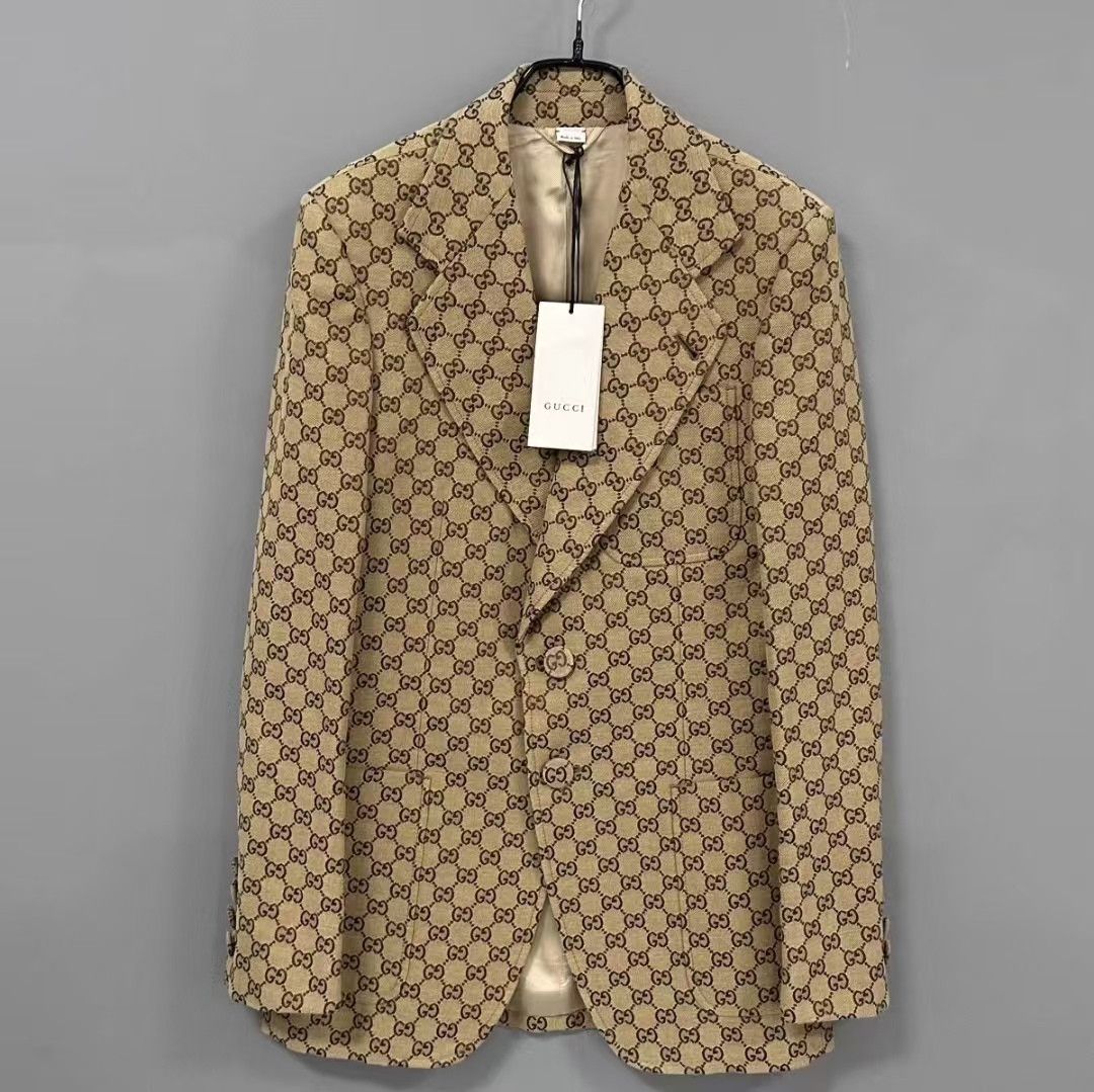 Gucci Gucci GG Monogram Blazer Size 46 Size US S / EU 44-46 / 1 - 1 Thumbnail