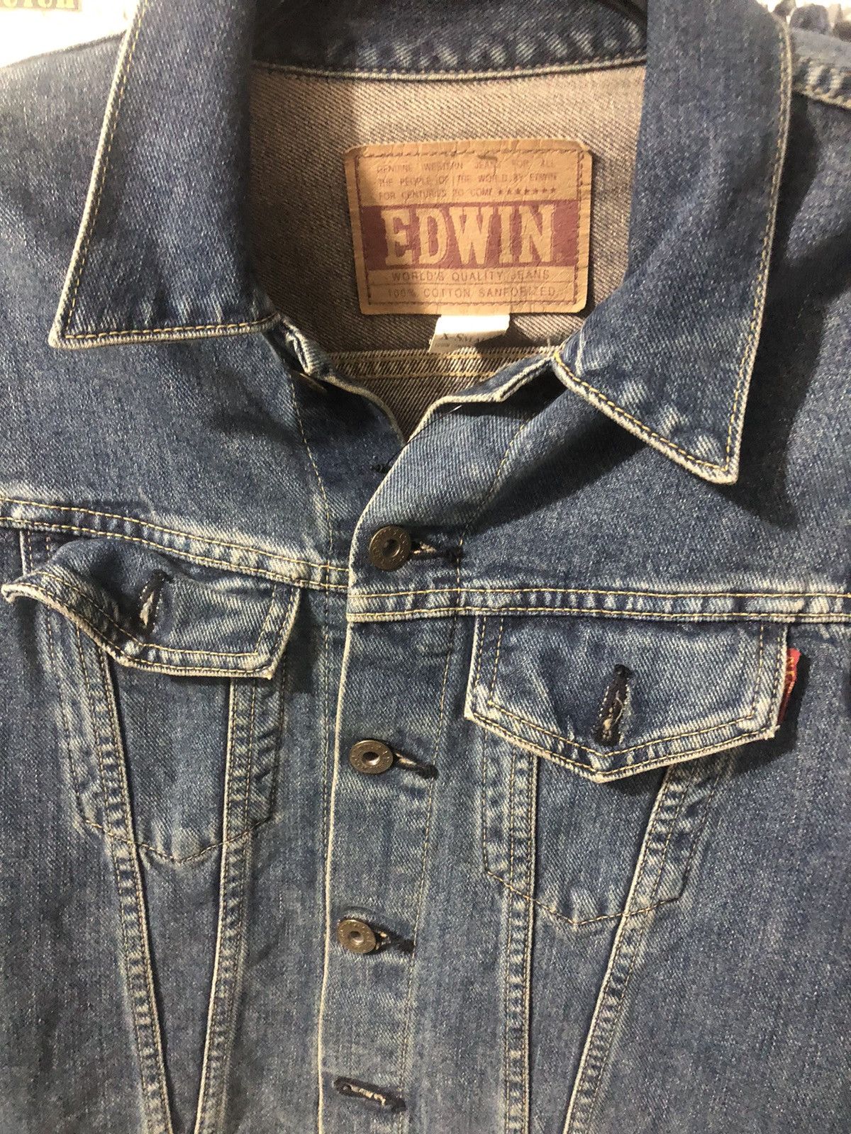 Edwin × Vintage VTG x DENIM x JACKET EDWIN Size XS / US 0-2 / IT 36-38 - 2 Thumbnail