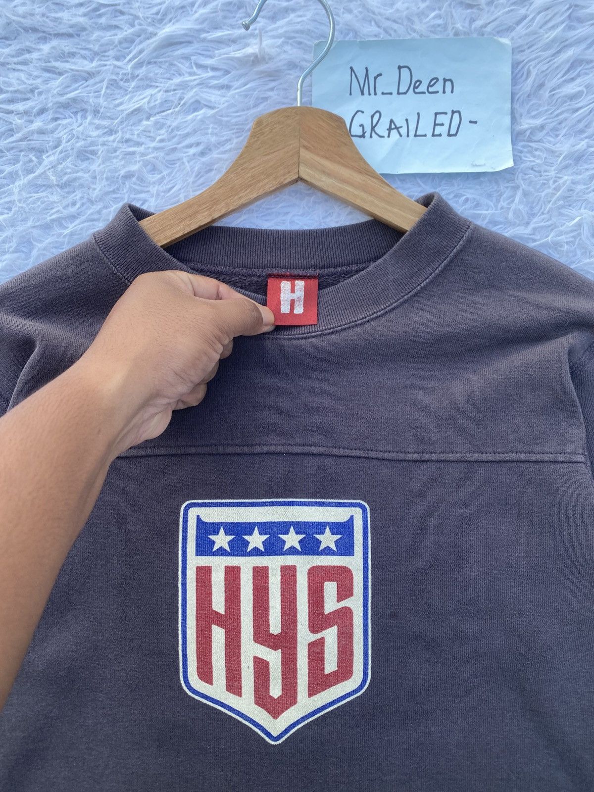 Hysteric Glamour Vintage Hysteric Glamour HYS US Logo Flag Longsleeve Shirt Size US S / EU 44-46 / 1 - 9 Thumbnail