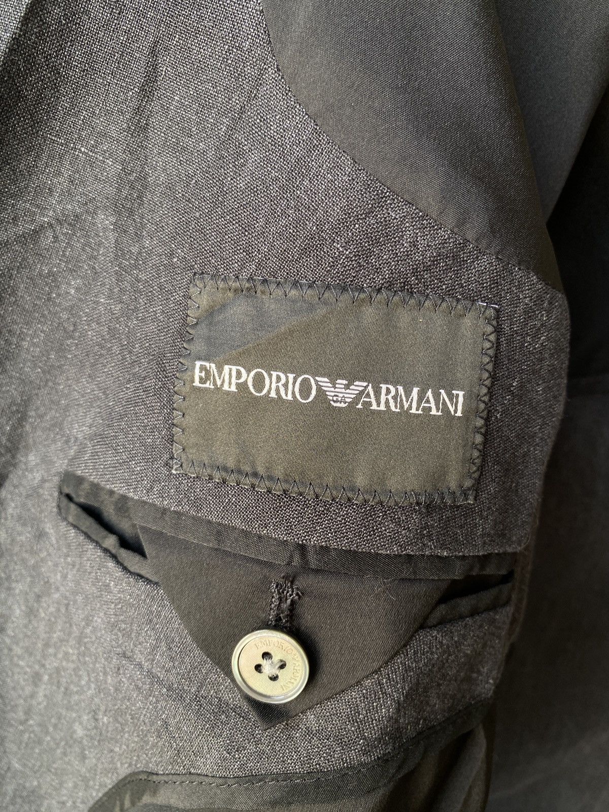 Emporio Armani Emporio Armani Linen Coat Jacket Size US M / EU 48-50 / 2 - 12 Thumbnail