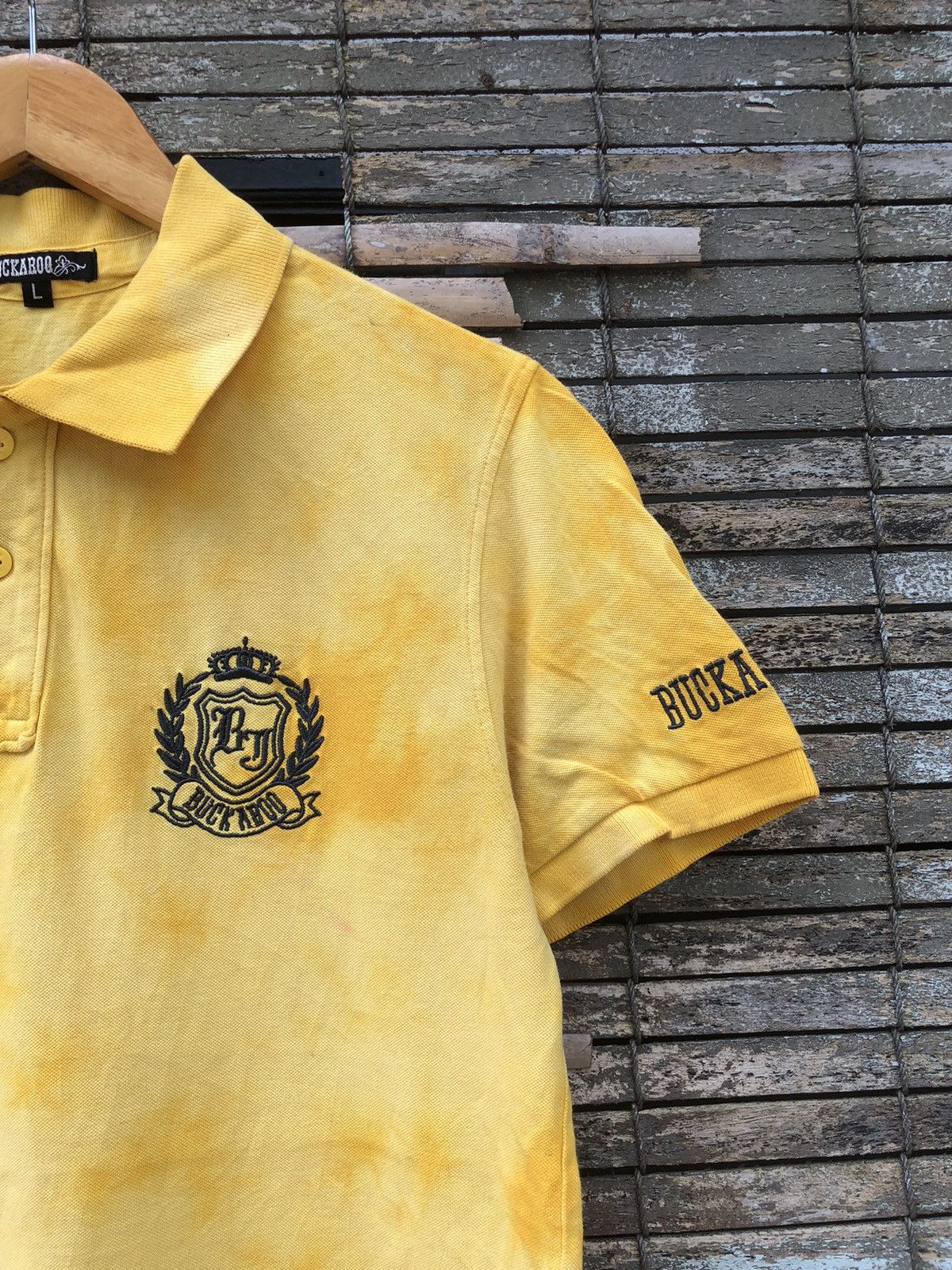 Japanese Brand × Polo Ralph Lauren × Vintage Vintage Japanese Brands Tye Dye Buckaroo Polo Tee Size US L / EU 52-54 / 3 - 6 Thumbnail