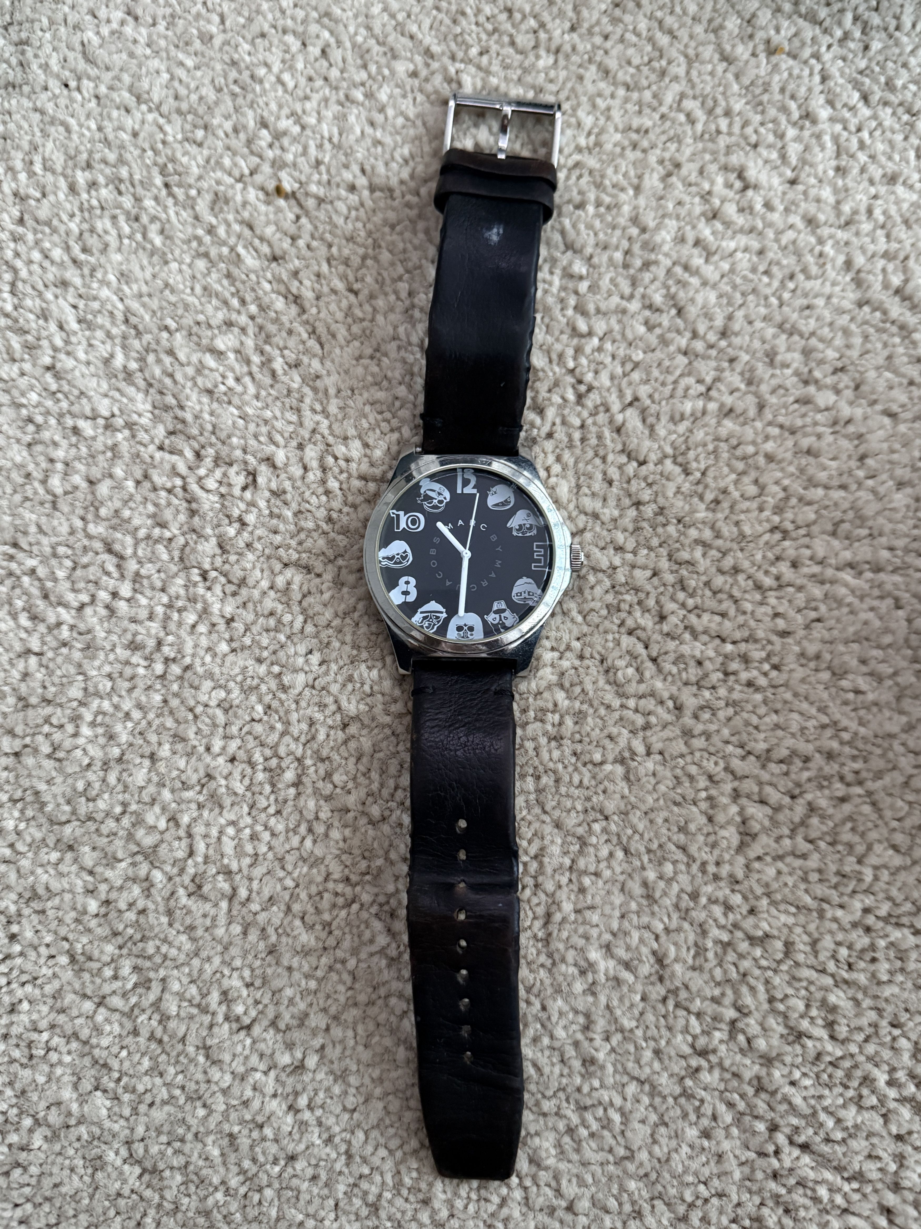 Marc by Marc Jacobs Marc by Marc Jacobs SS Funny Faces Black Watch Cute Size ONE SIZE - 3 Thumbnail