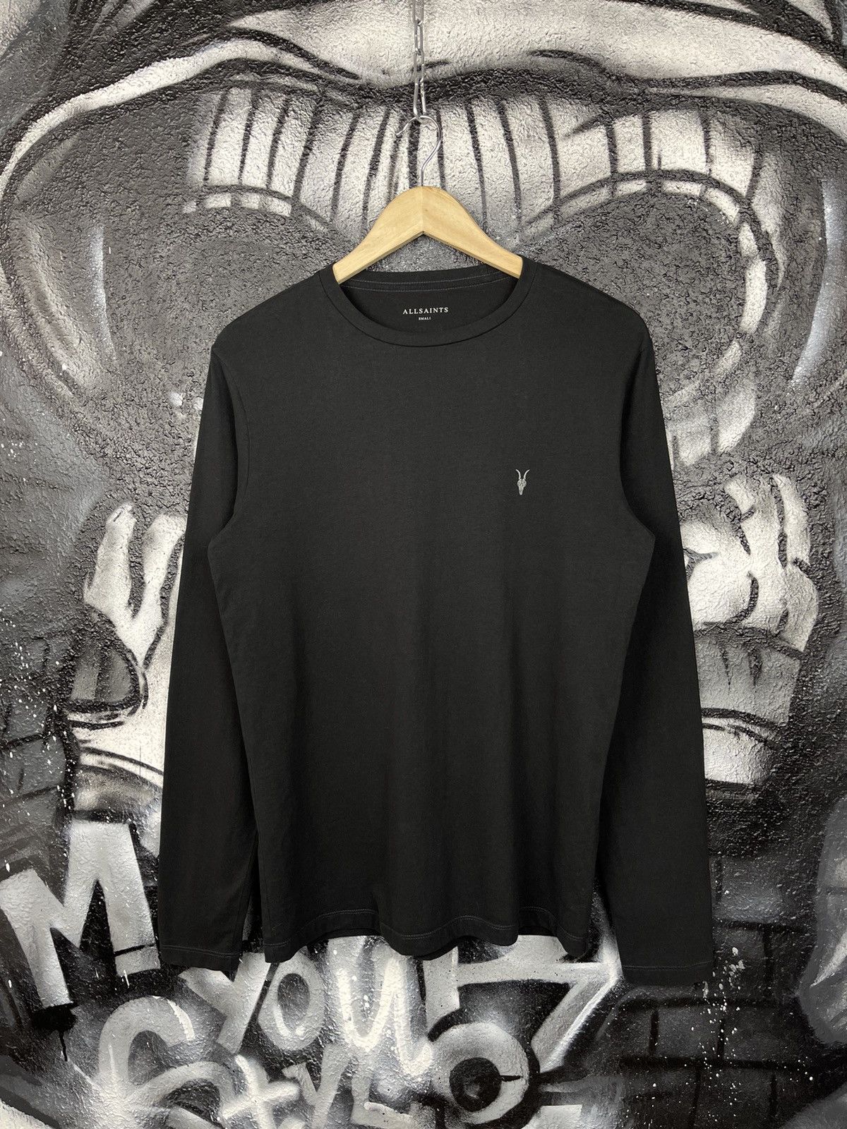 Allsaints AllSaints Black Cotton Casual Crew Neck Long Sleeve T-Shirt Men’s Size Small Size US S / EU 44-46 / 1 - 3 Thumbnail