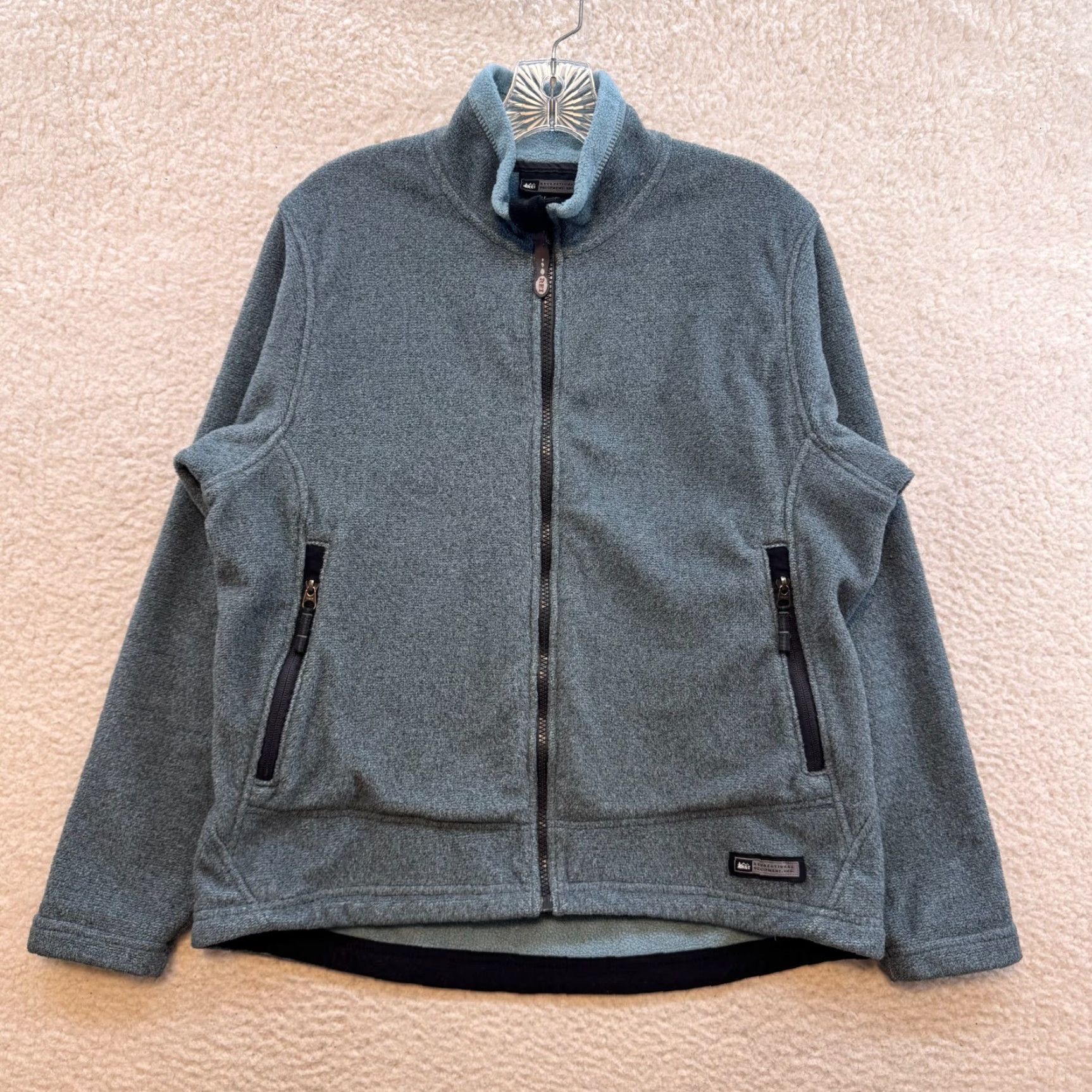 Vintage VINTAGE Rei Fleece Jacket Full Zip Womens Blue Medium M YKK Mock Neck Jacket Size M / US 6-8 / IT 42-44 - 2 Thumbnail