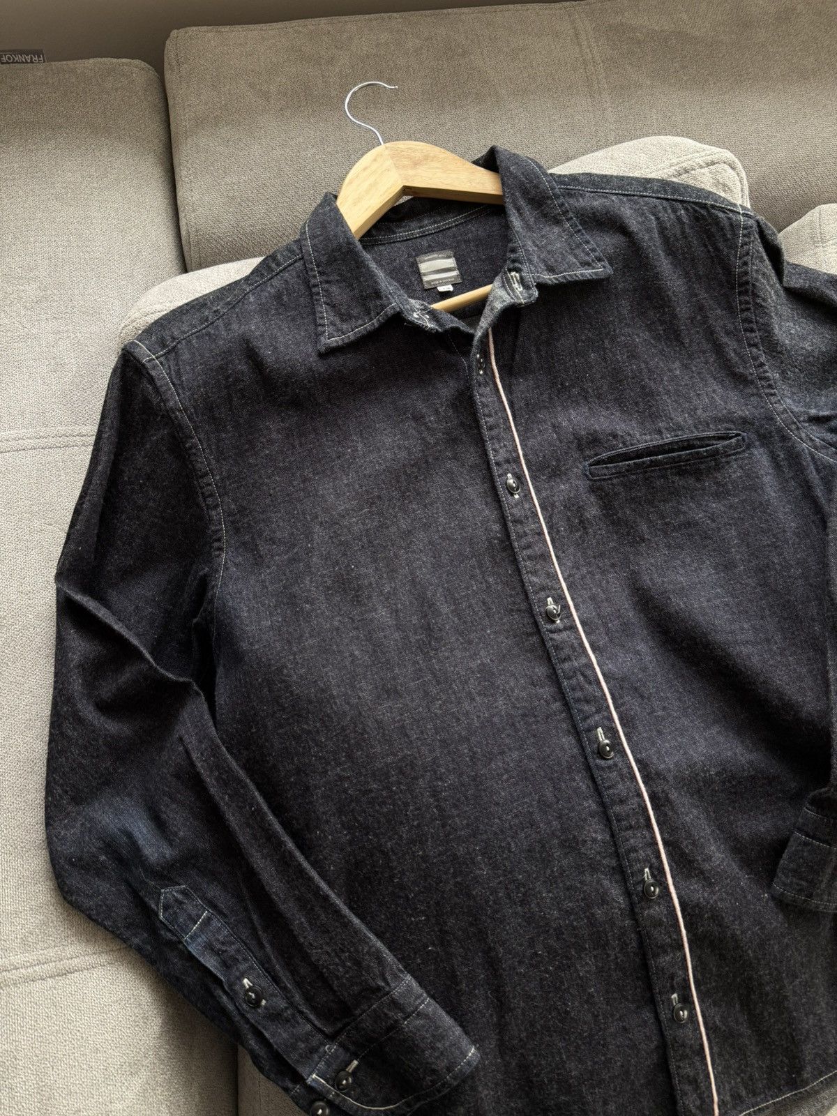 Momotaro Jeans Momotaro Jeans Okayama Selvedge Japanese 🇯🇵 Denim Overshirt Size US L / EU 52-54 / 3 - 3 Thumbnail