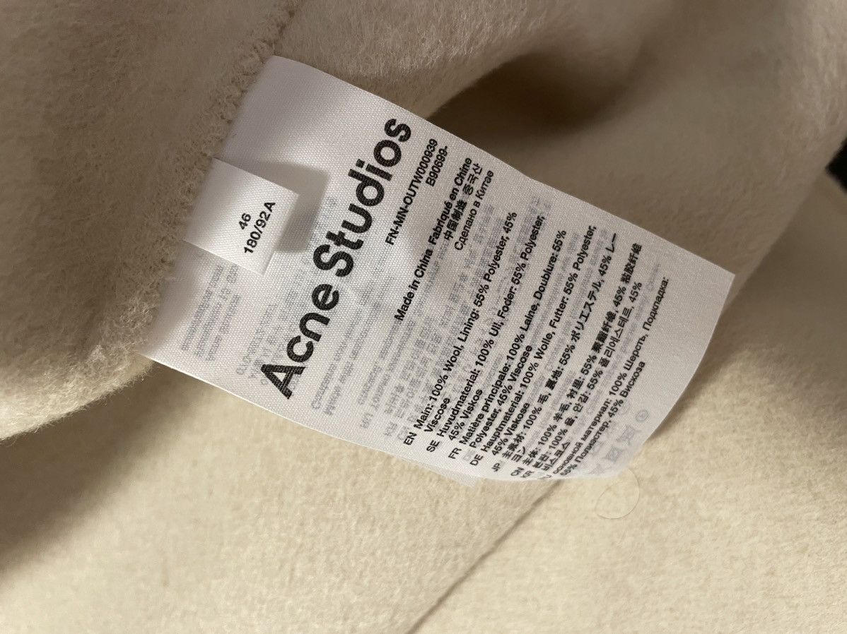 Acne Studios Acne Studios Wool Jacket Beige Size US S / EU 44-46 / 1 - 7 Thumbnail