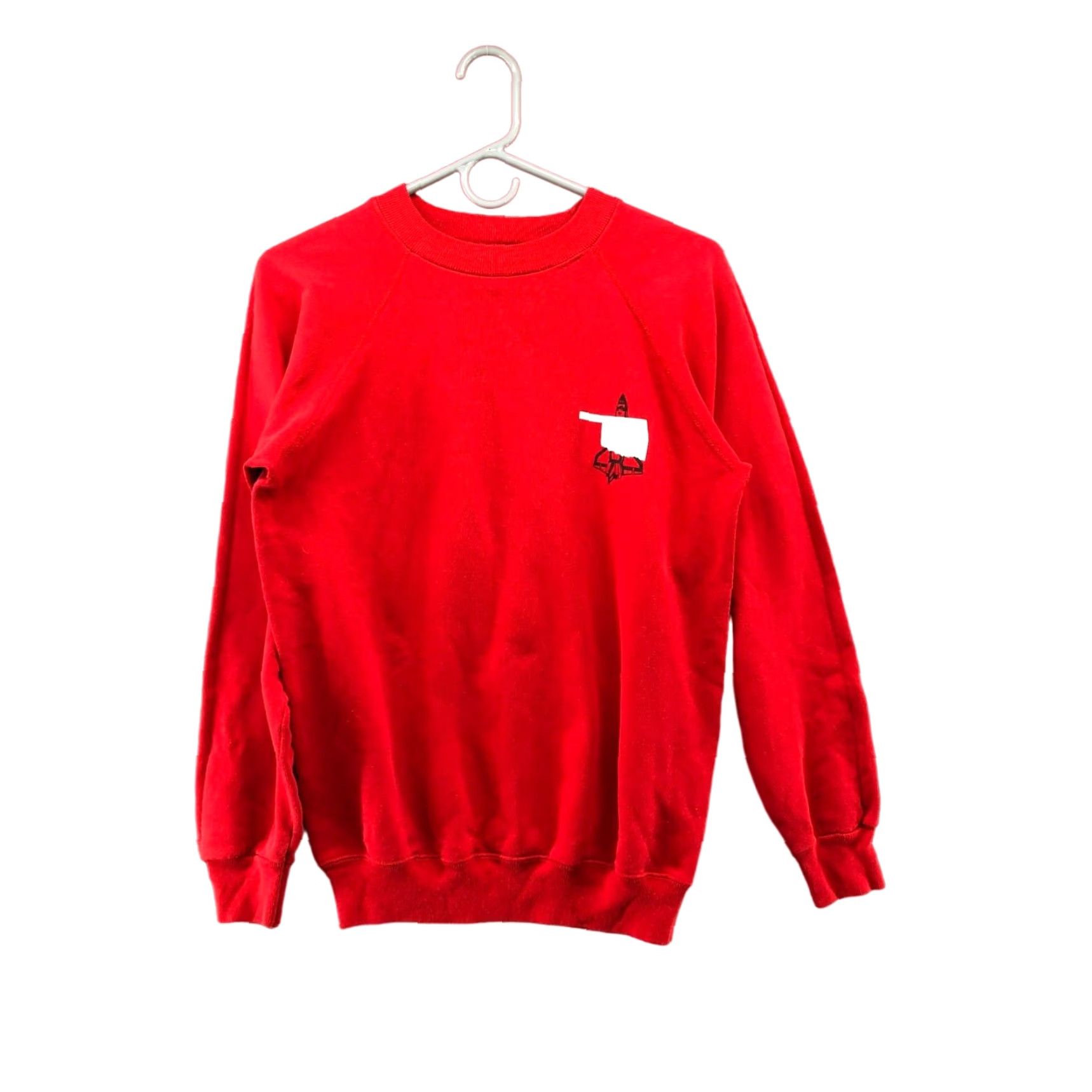 Hanes VTG Hanes Red Crewneck Pullover Sweatshirt Men Sz M Crew Neck Cotton Blend Logo Rocketeer Space Retro 90s Size US M / EU 48-50 / 2 - 2 Thumbnail