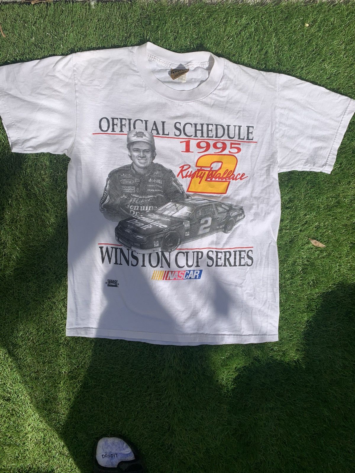 NASCAR 1995 Rusty Wallace NASCAR schedule shirt Size US M / EU 48-50 / 2 - 3 Thumbnail