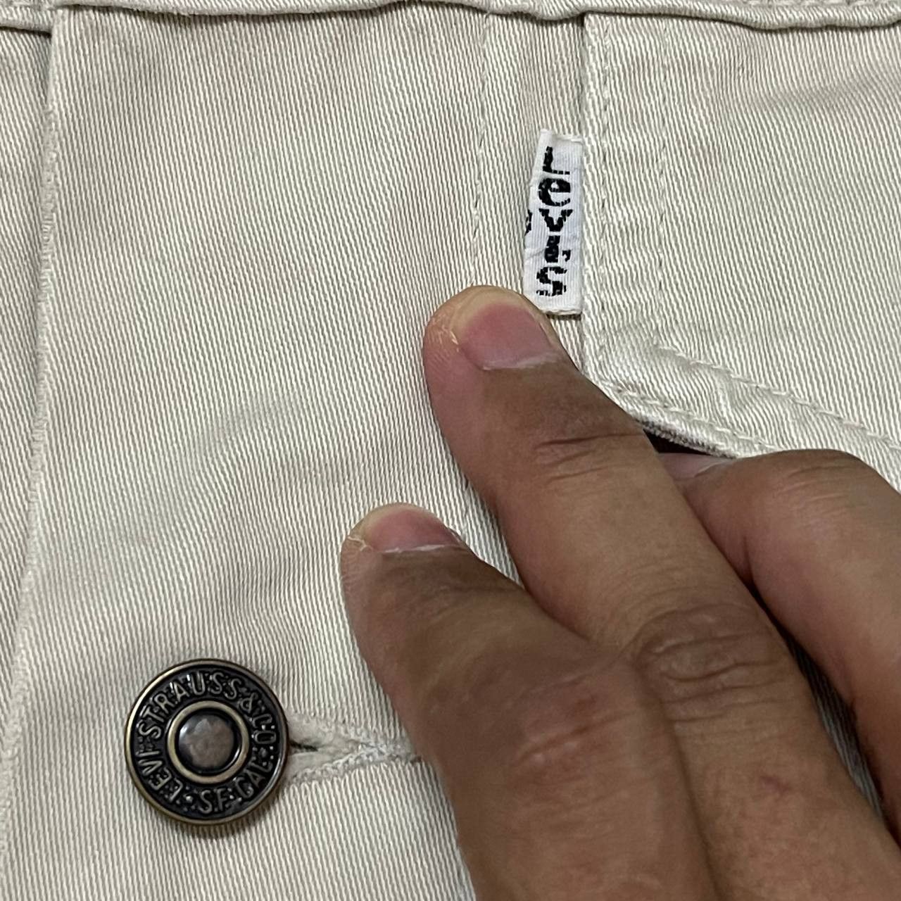Levi's Vintage Levis White Tab 70505 Trucker Jacket Size US M / EU 48-50 / 2 - 5 Thumbnail
