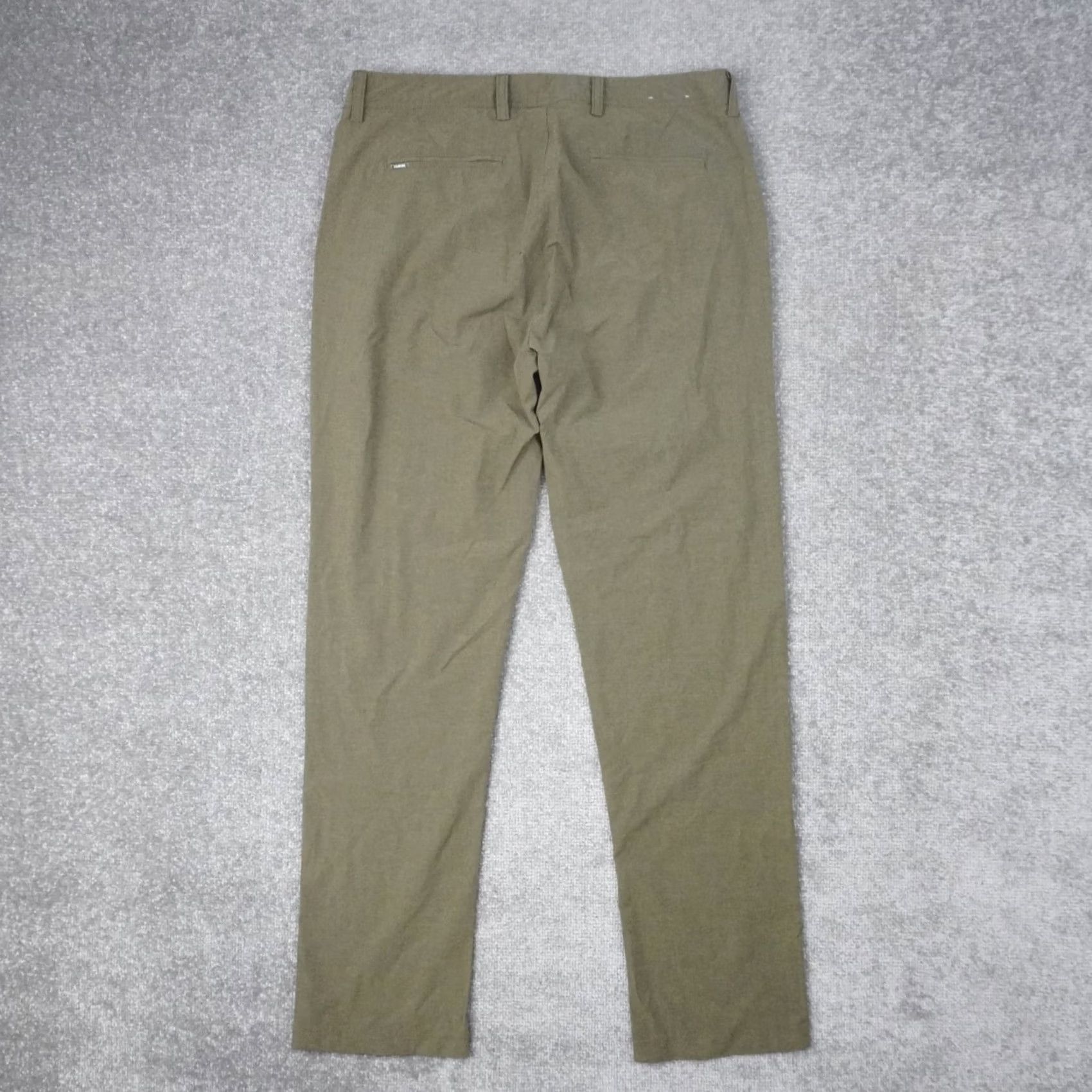 Vintage Linksoul Performance Golf Pants Mens 35x29 Olive Straight Leg Size US 35 - 2 Thumbnail
