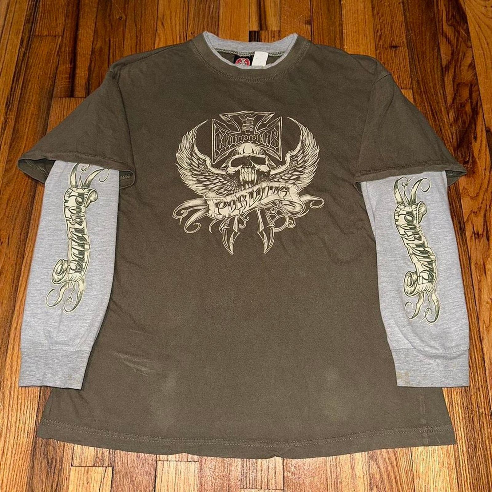 west coast choppers For Life LS tシャツ west coast choppers For Life LS tシャツ