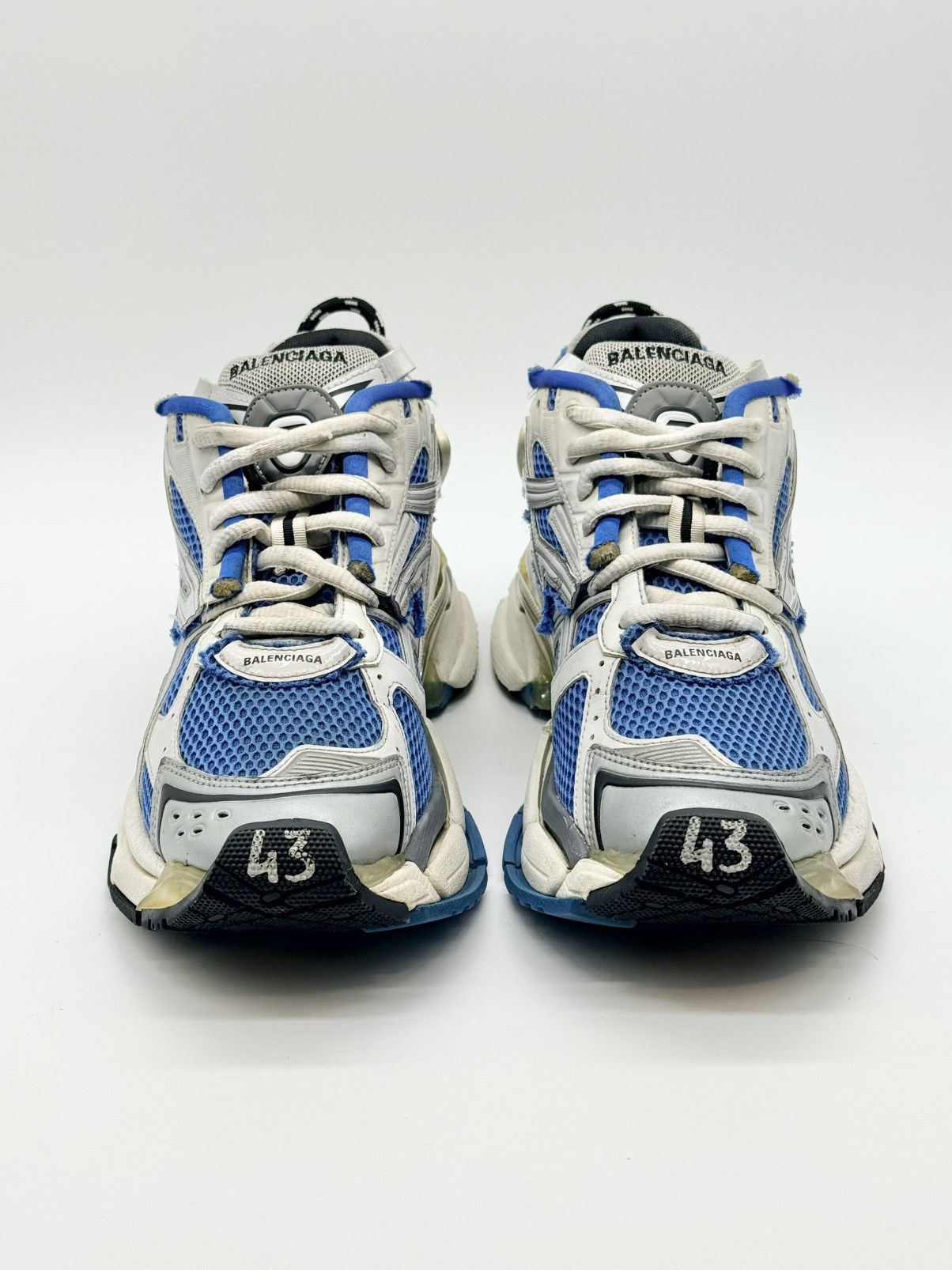 Balenciaga Size 10 - Balenciaga Race Runner Blue Size US 10 / EU 43 - 4 Thumbnail
